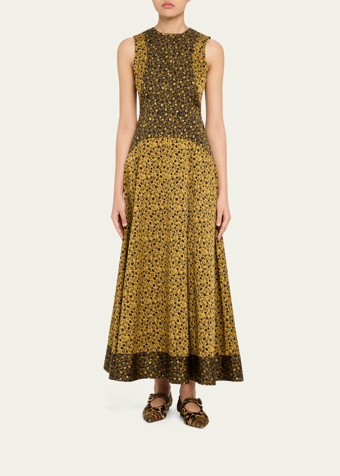 Ulla Johnson Isadora Printed Drop-Waist Dress Image 2 of 5