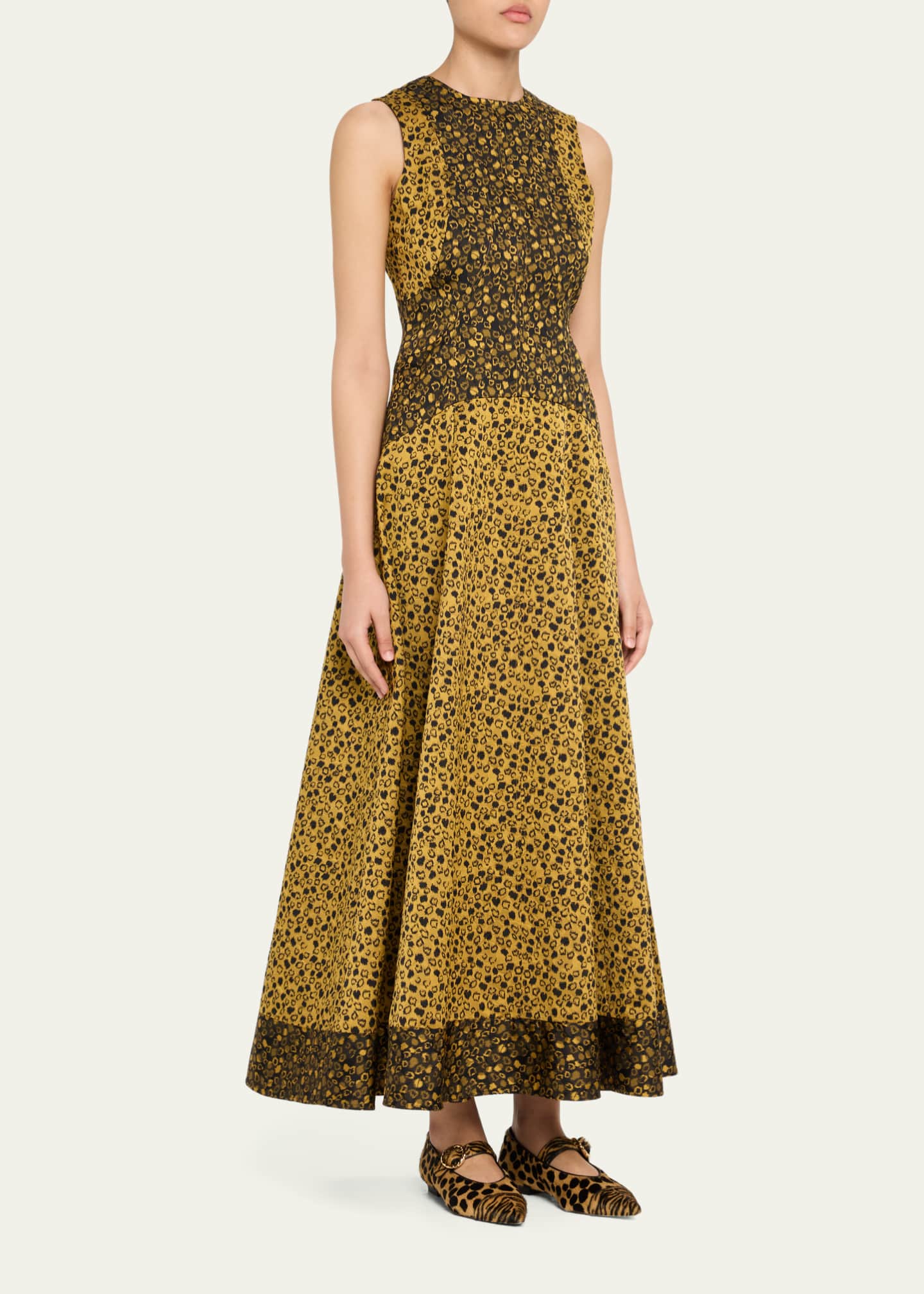 Ulla Johnson Isadora Printed Drop-Waist Dress Image 4 of 5