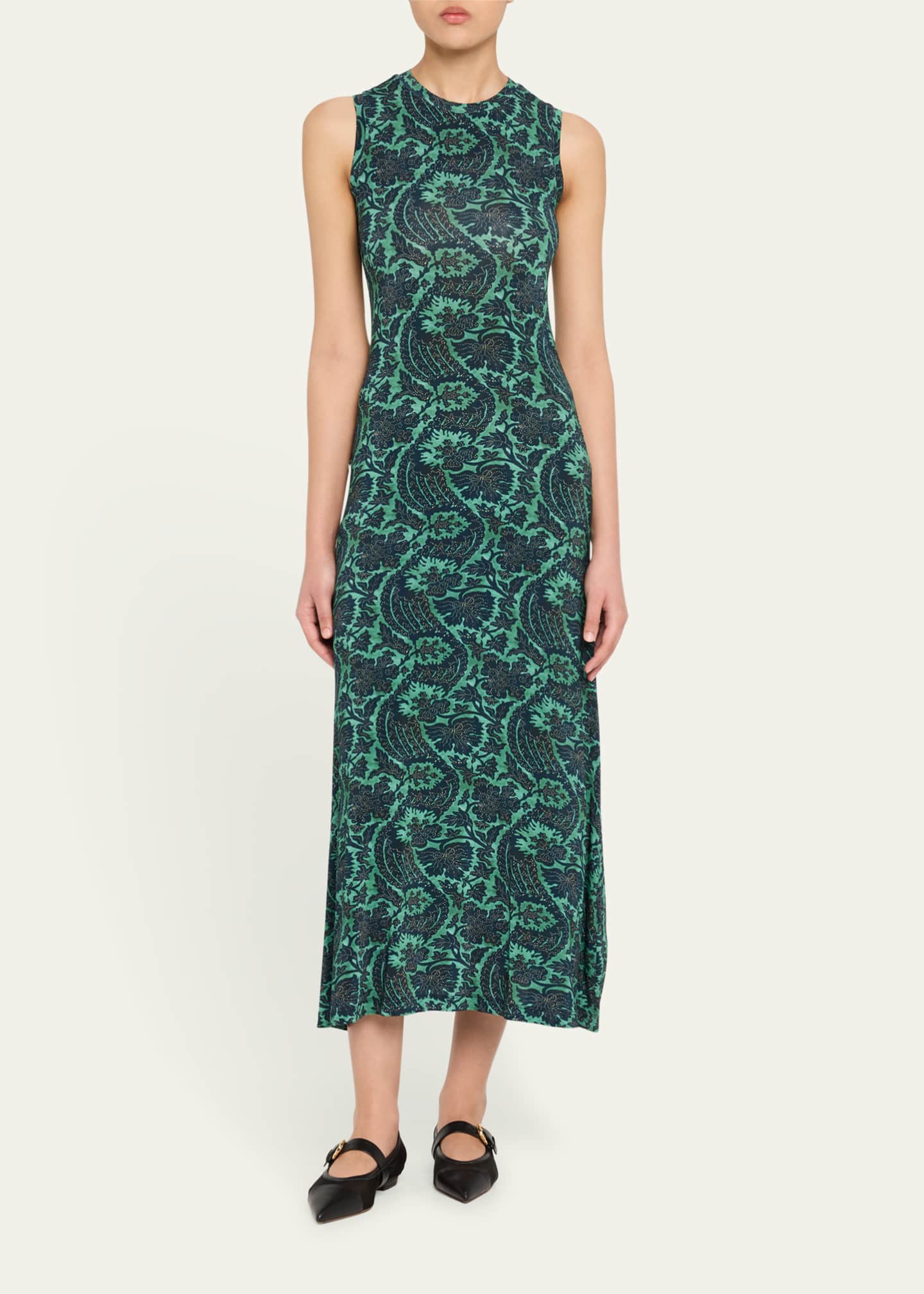 Ulla Johnson Orla Sleeveless Midi Dress Image 2 of 5