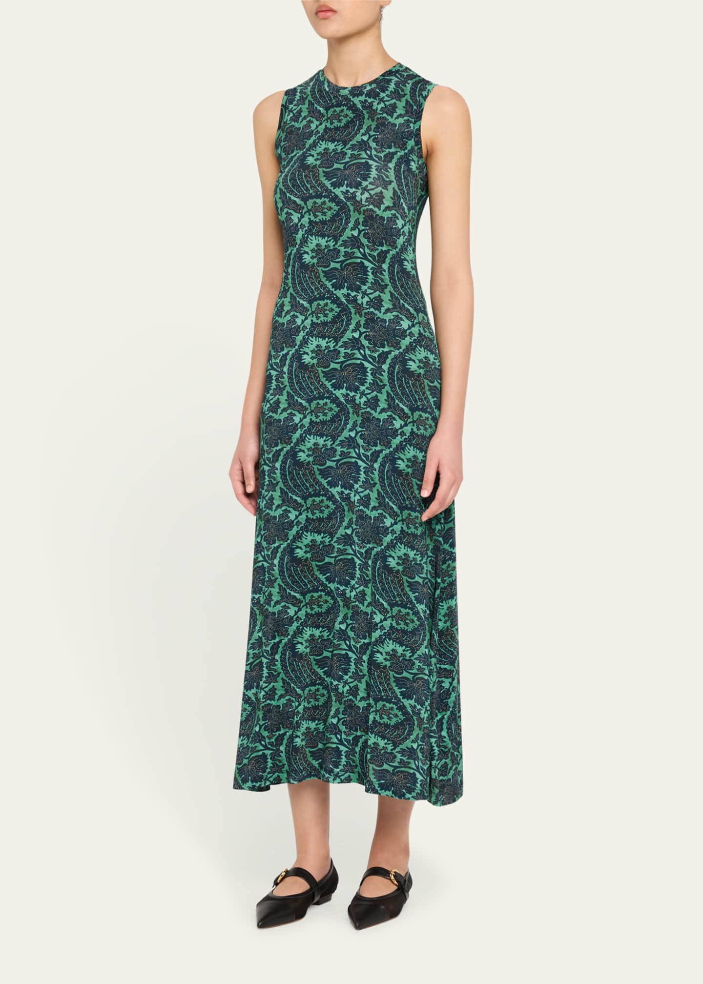 Ulla Johnson Orla Sleeveless Midi Dress Image 4 of 5