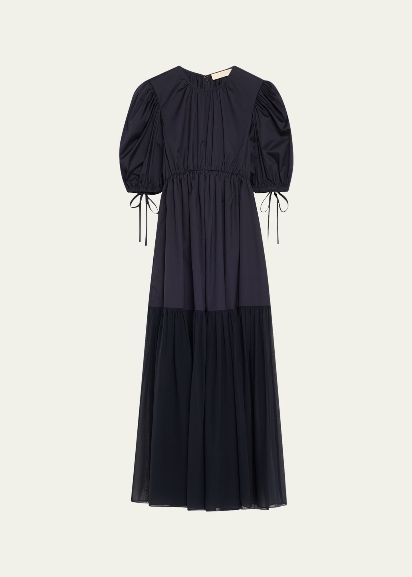 Ulla Johnson Collage Puff-Sleeve Midi Dress Image 1 of 5