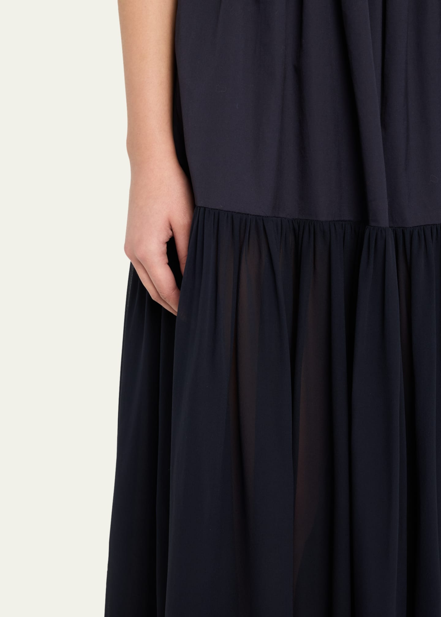 Ulla Johnson Collage Puff-Sleeve Midi Dress Image 5 of 5