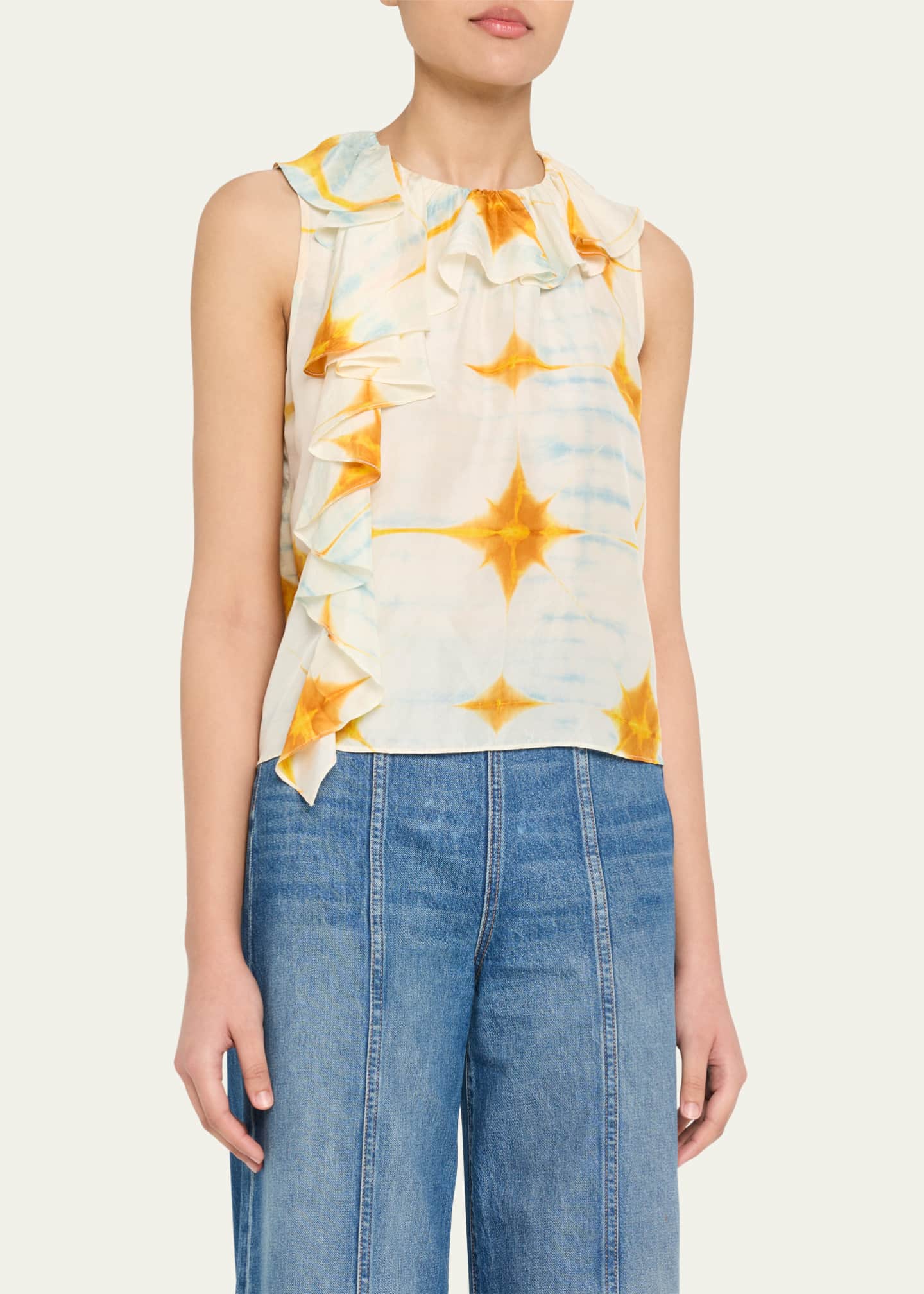 Ulla Johnson Nya Silk Sleeveless Top Image 4 of 5