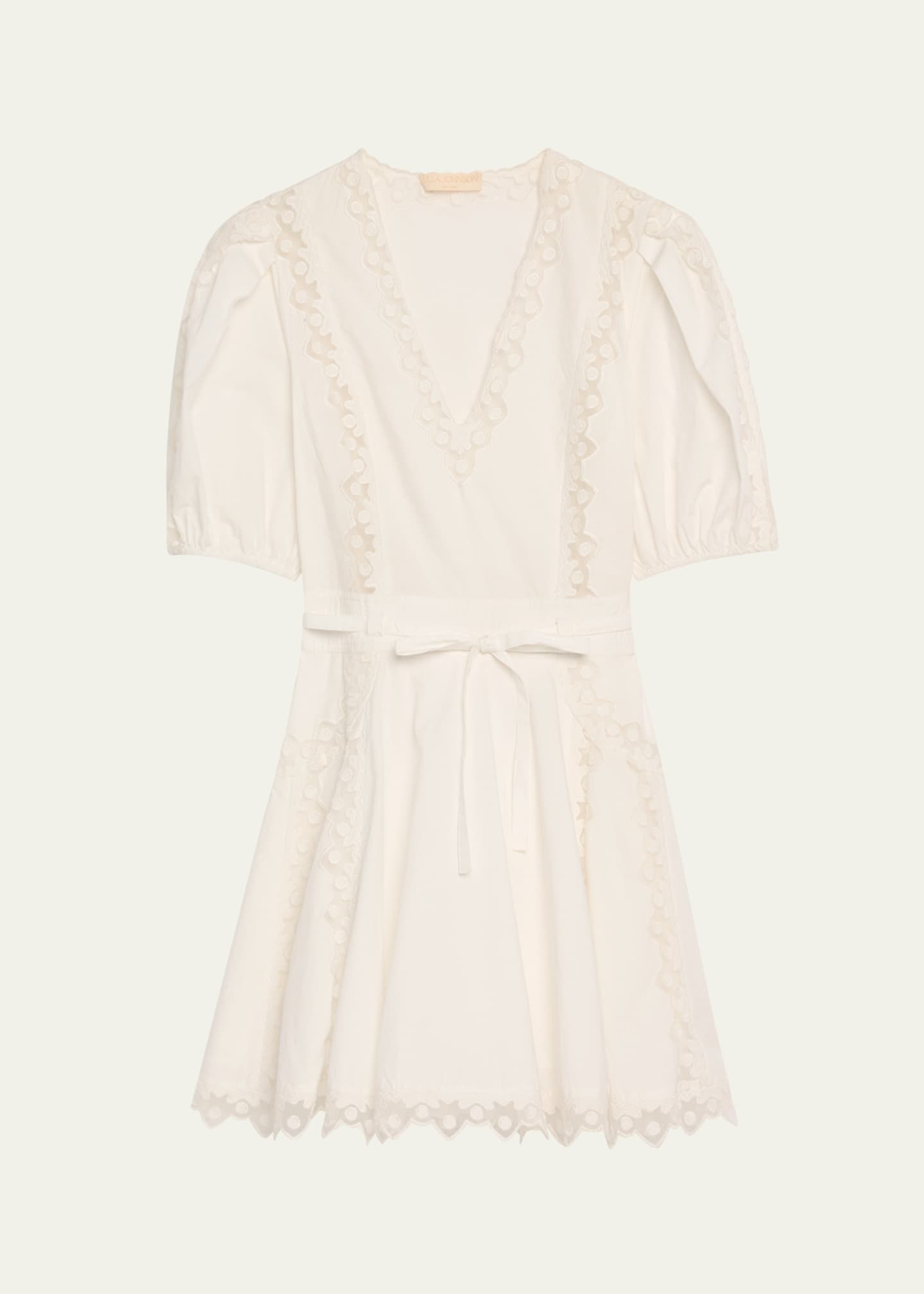 Ulla Johnson Camila Short-Sleeve Mini Dress Image 1 of 5