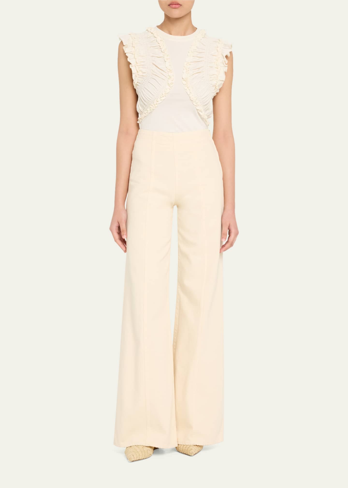 Ulla Johnson Val Sleeveless Ruffled Top Image 2 of 4