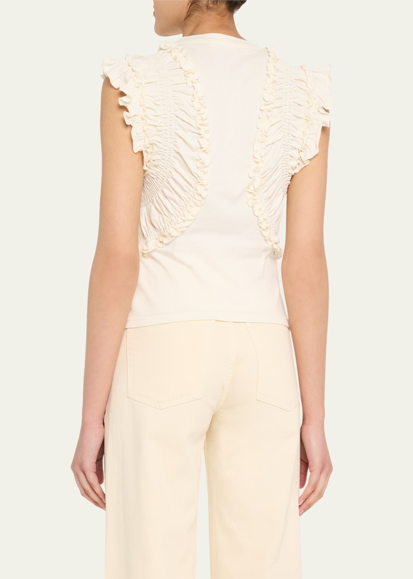 Ulla Johnson Val Sleeveless Ruffled Top Image 3 of 4