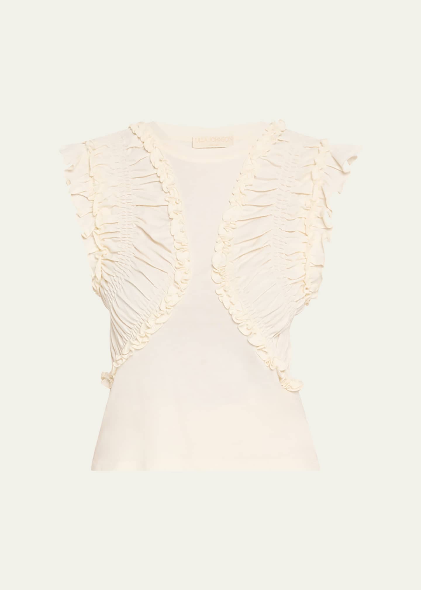 Ulla Johnson Val Sleeveless Ruffled Top Image 1 of 4