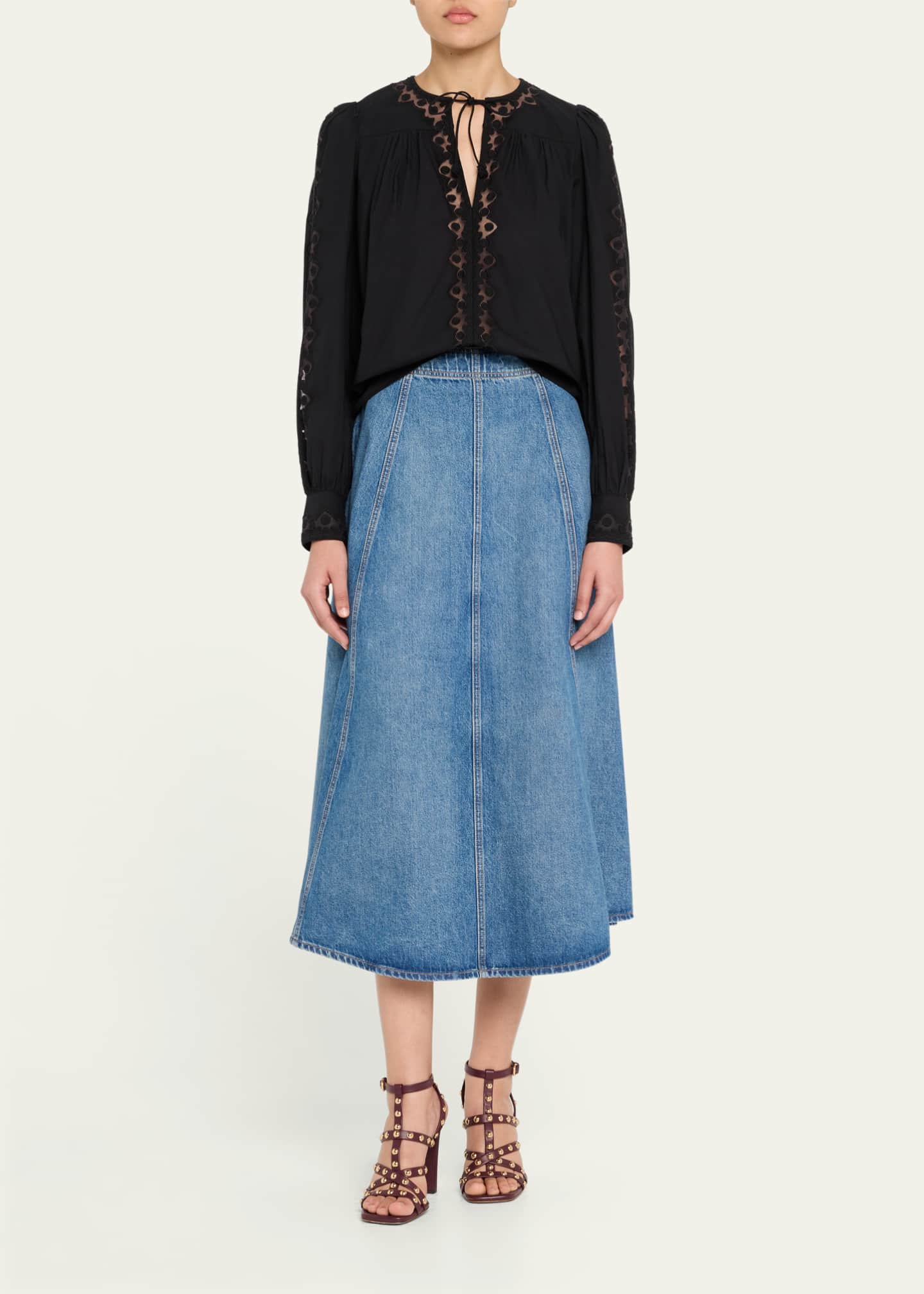 Ulla Johnson Kady Long-Sleeve Blouse Image 2 of 5