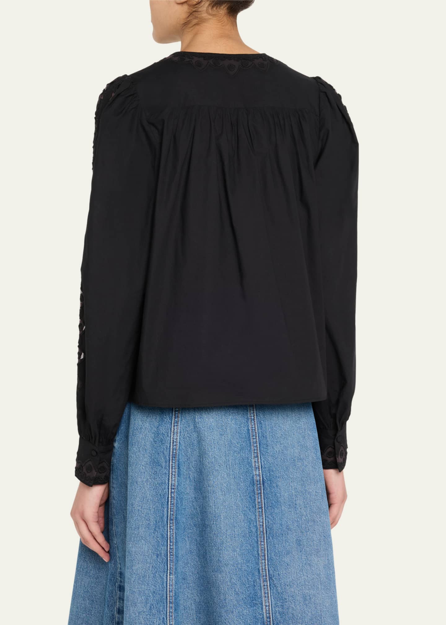 Ulla Johnson Kady Long-Sleeve Blouse Image 3 of 5