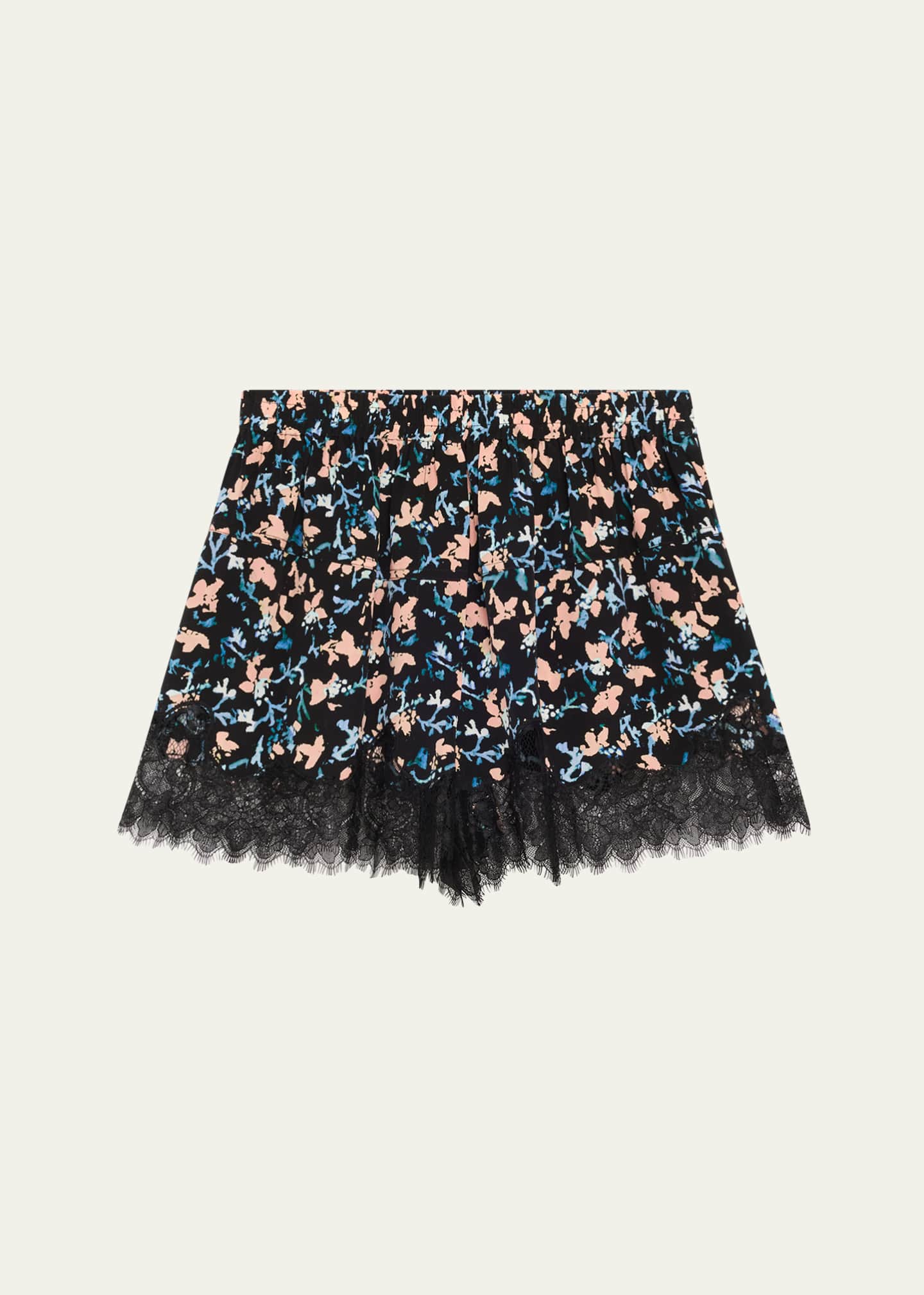 Ulla Johnson Noella Floral Lace Shorts Image 1 of 5