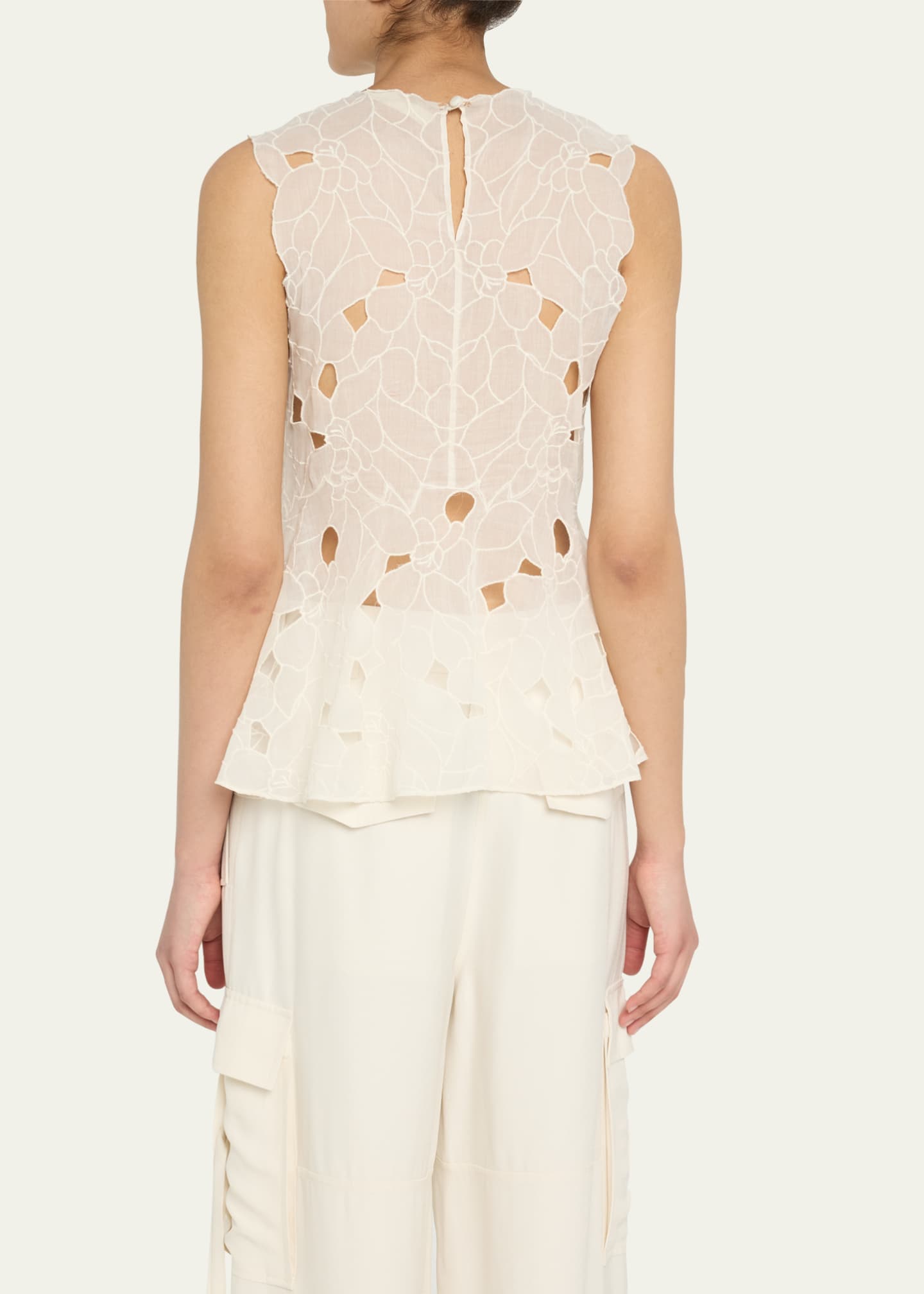 Ulla Johnson Ali Embroidered Sleeveless Top Image 3 of 5
