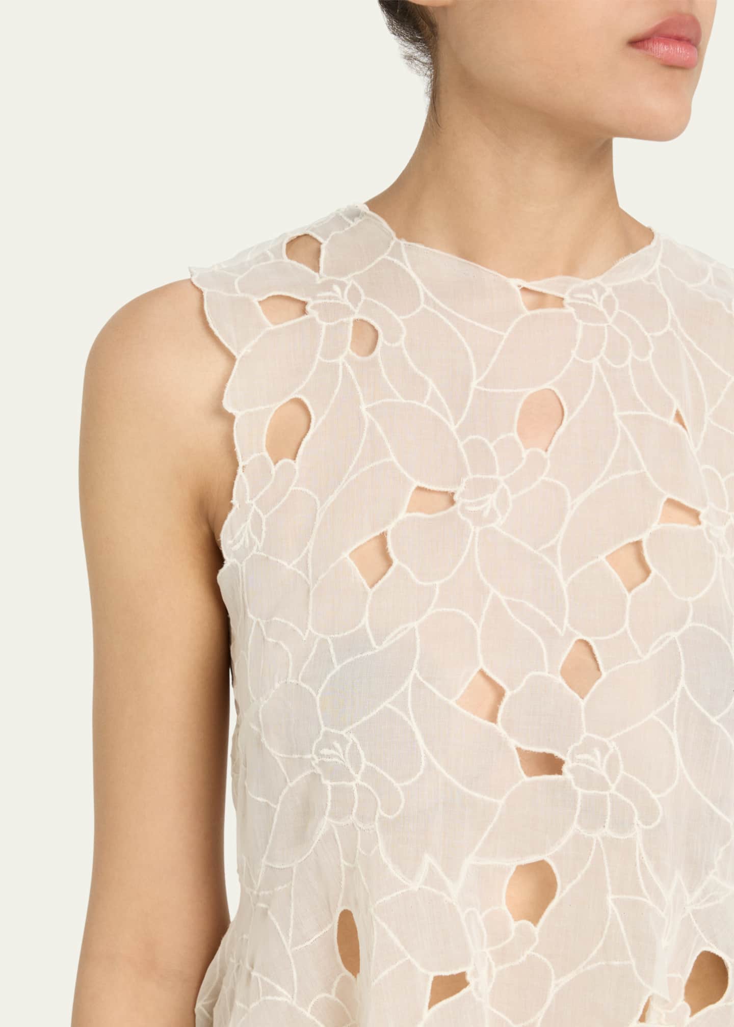 Ulla Johnson Ali Embroidered Sleeveless Top Image 5 of 5