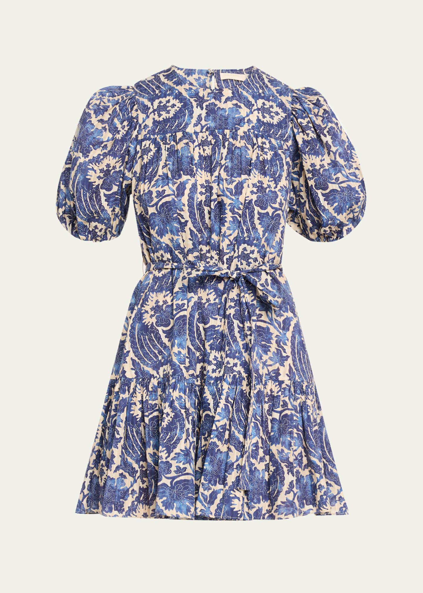 Ulla Johnson Rosalie Short-Sleeve Mini Dress Image 1 of 5