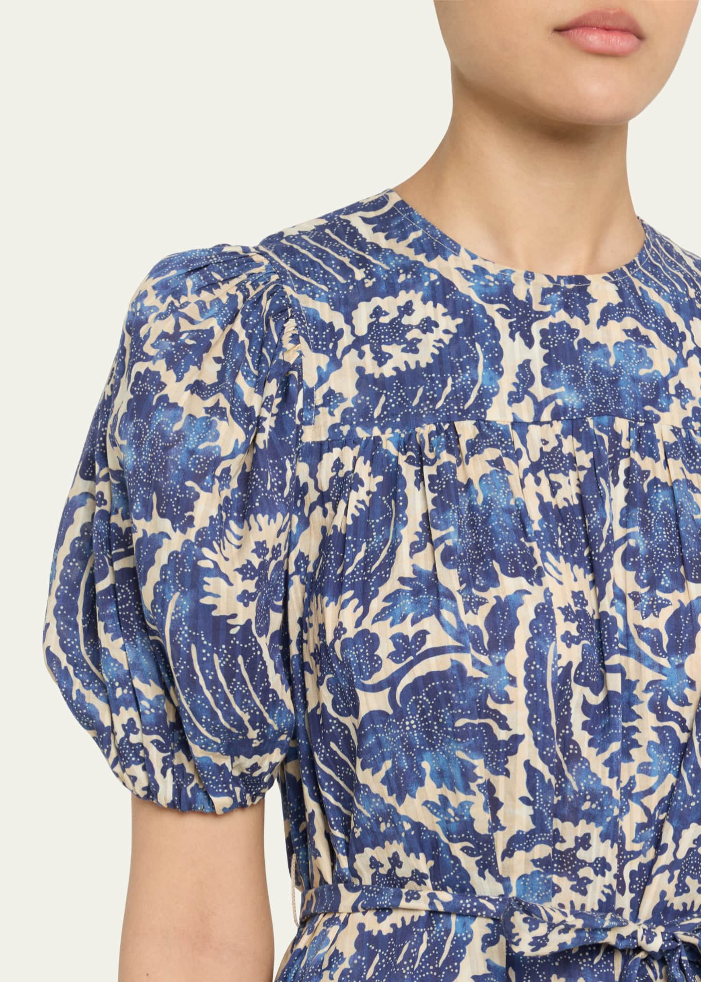 Ulla Johnson Rosalie Short-Sleeve Mini Dress Image 5 of 5