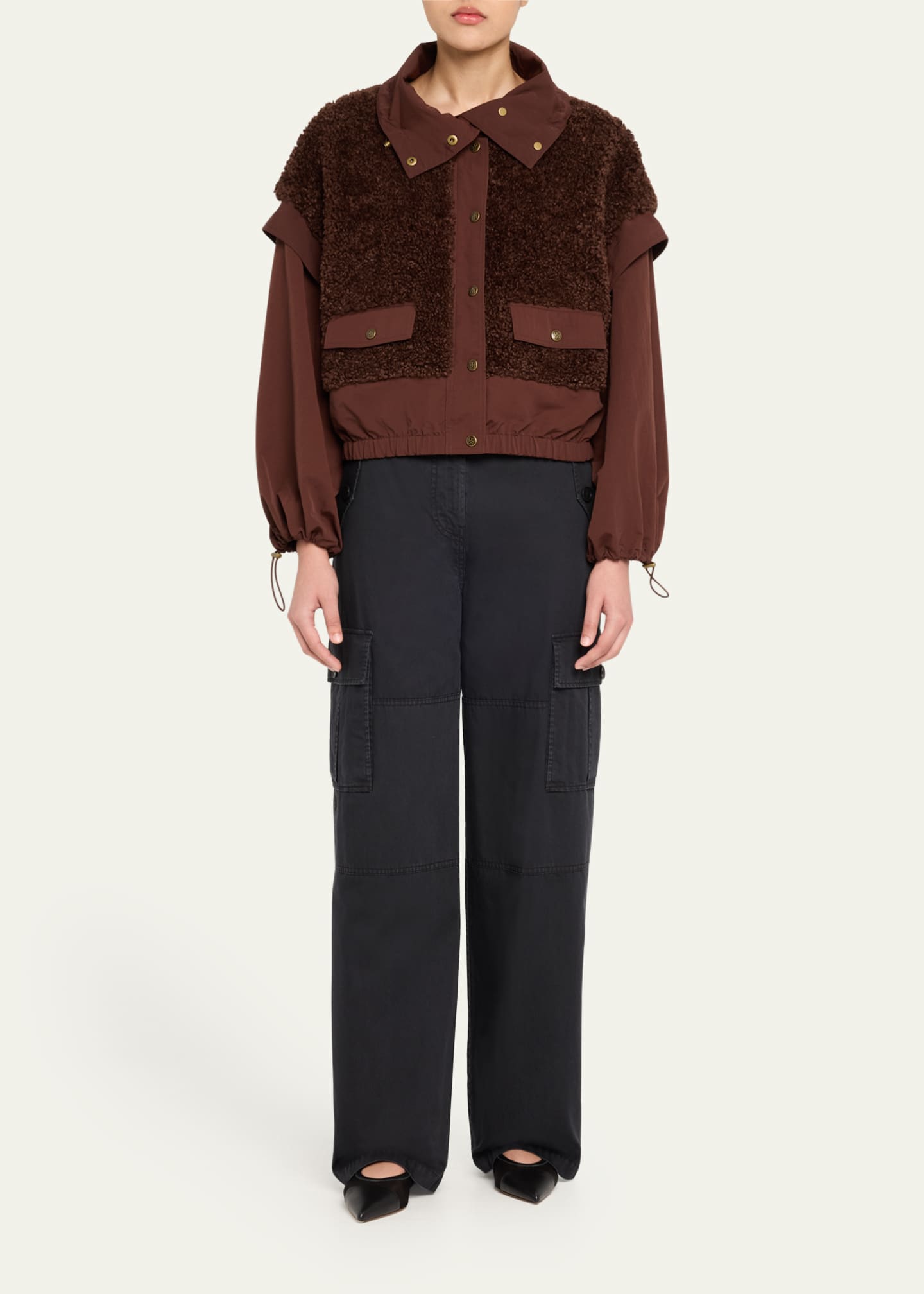 Ulla Johnson Aidan Teddy Fleece Jacket Image 2 of 5