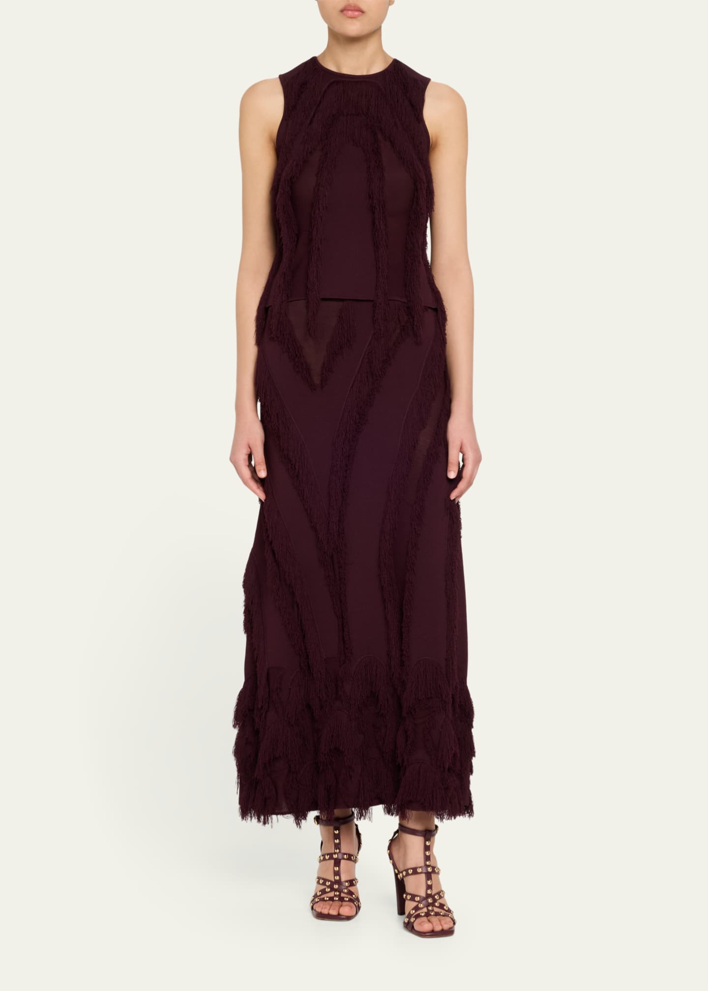 Ulla Johnson Bonnie Sleeveless Fringe Knit Top Image 2 of 5