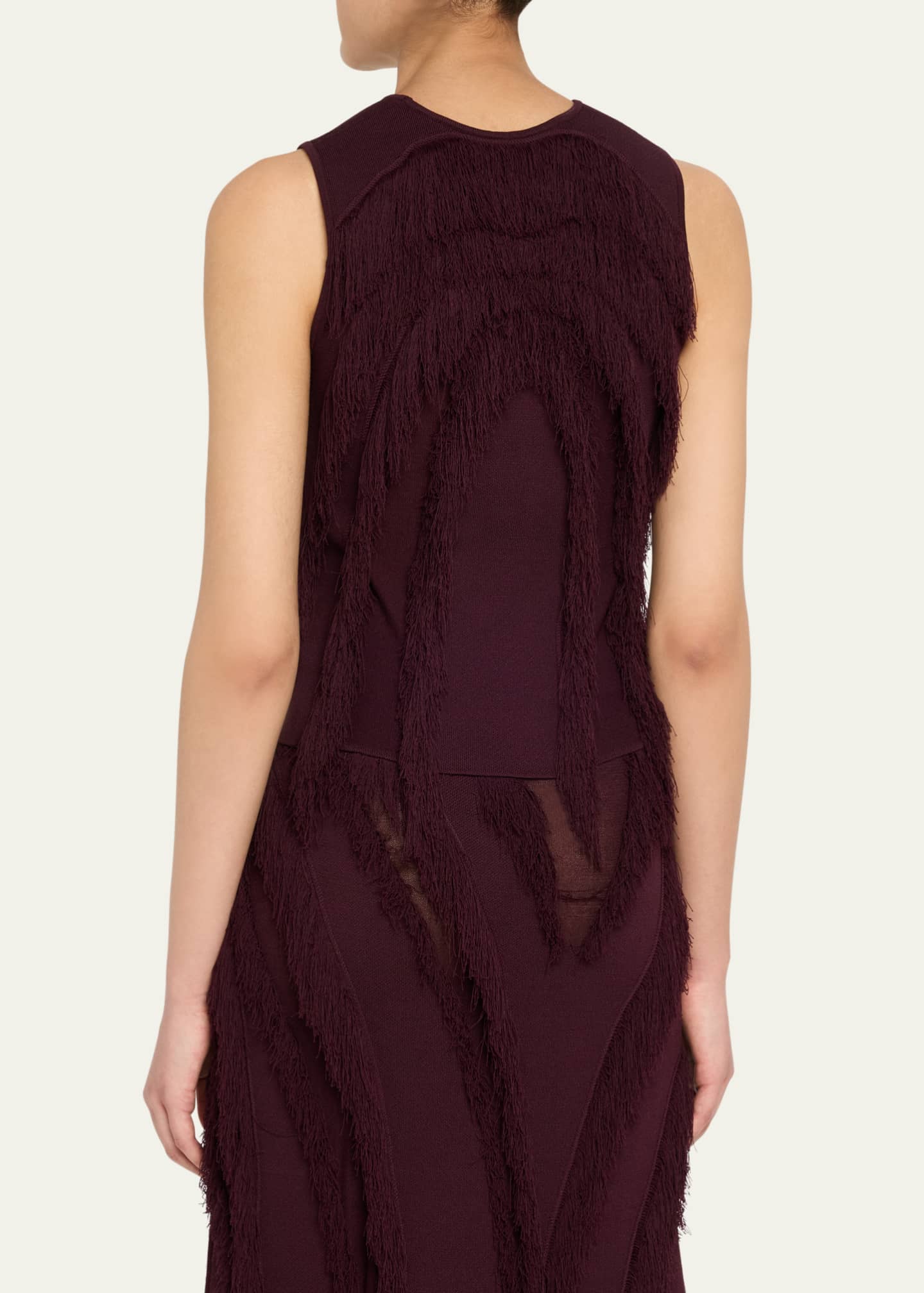 Ulla Johnson Bonnie Sleeveless Fringe Knit Top Image 3 of 5