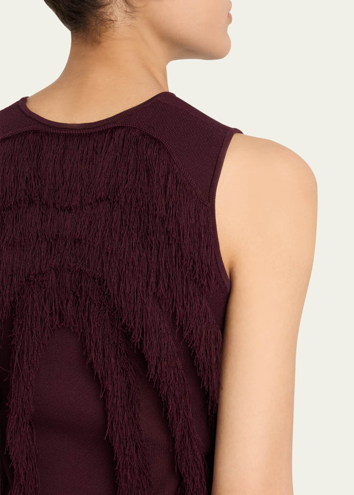 Ulla Johnson Bonnie Sleeveless Fringe Knit Top Image 5 of 5