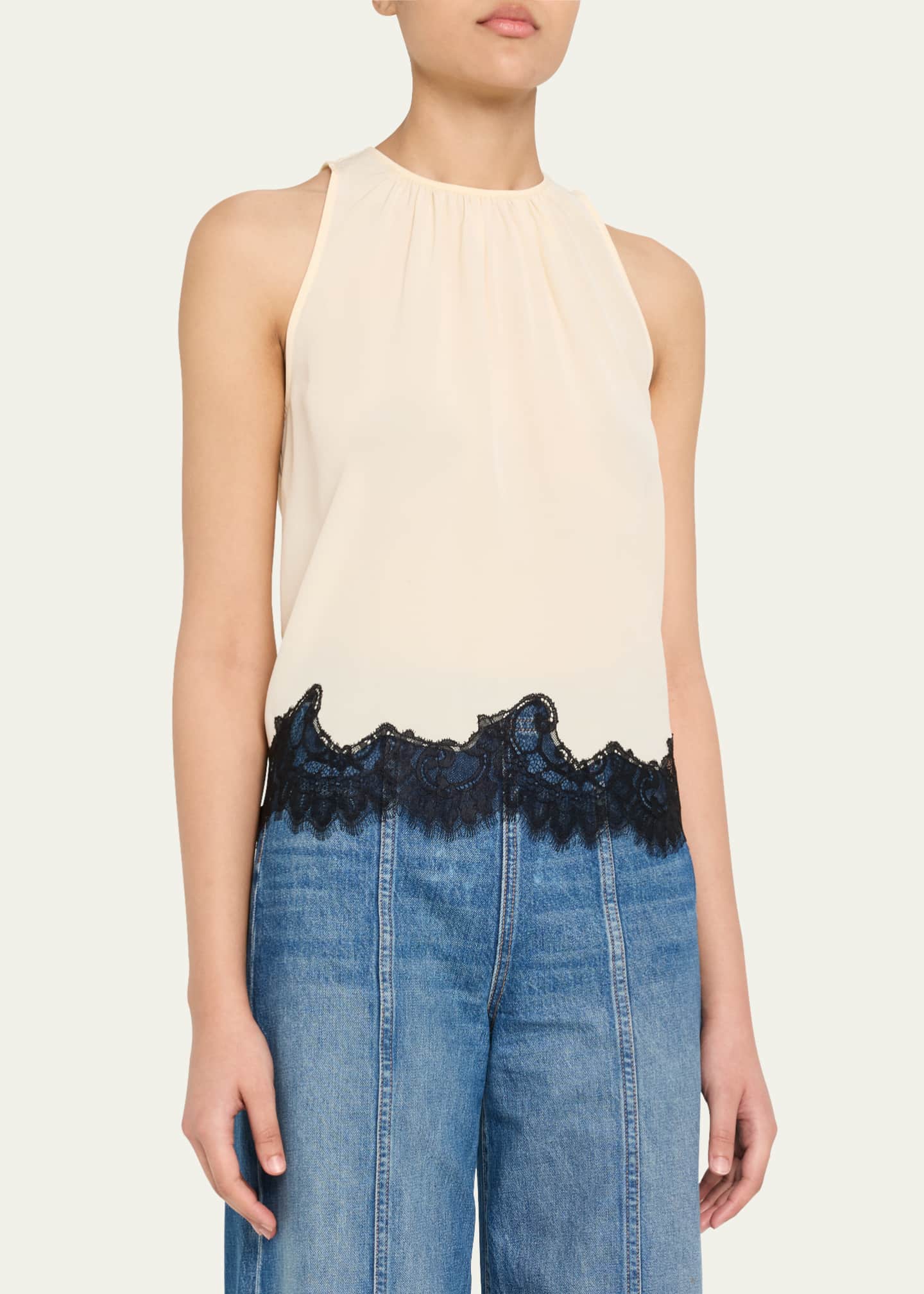 Ulla Johnson Sierra Halter Lace Top Image 4 of 5