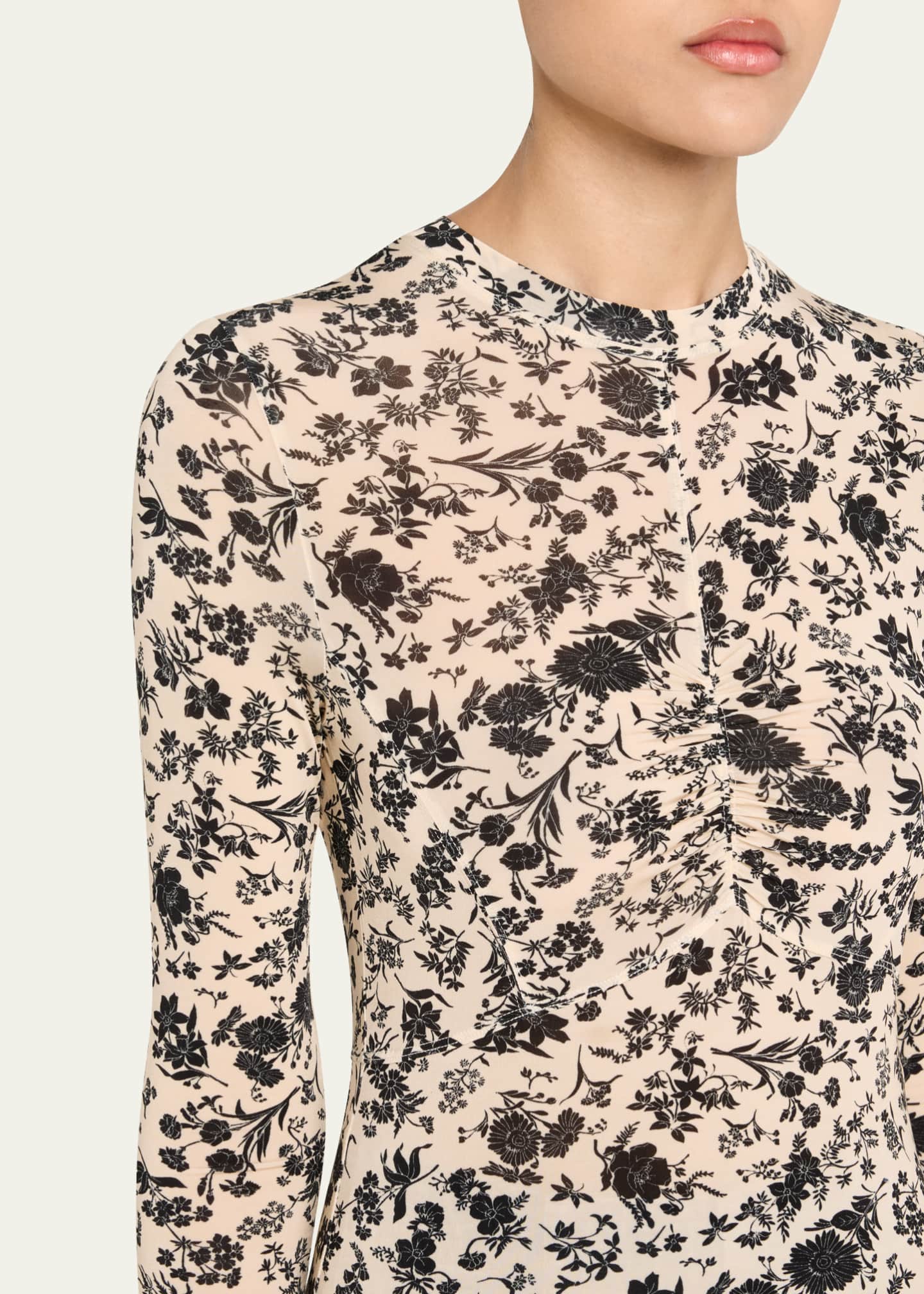 Ulla Johnson Neri Long-Sleeve Ruched Top Image 5 of 5
