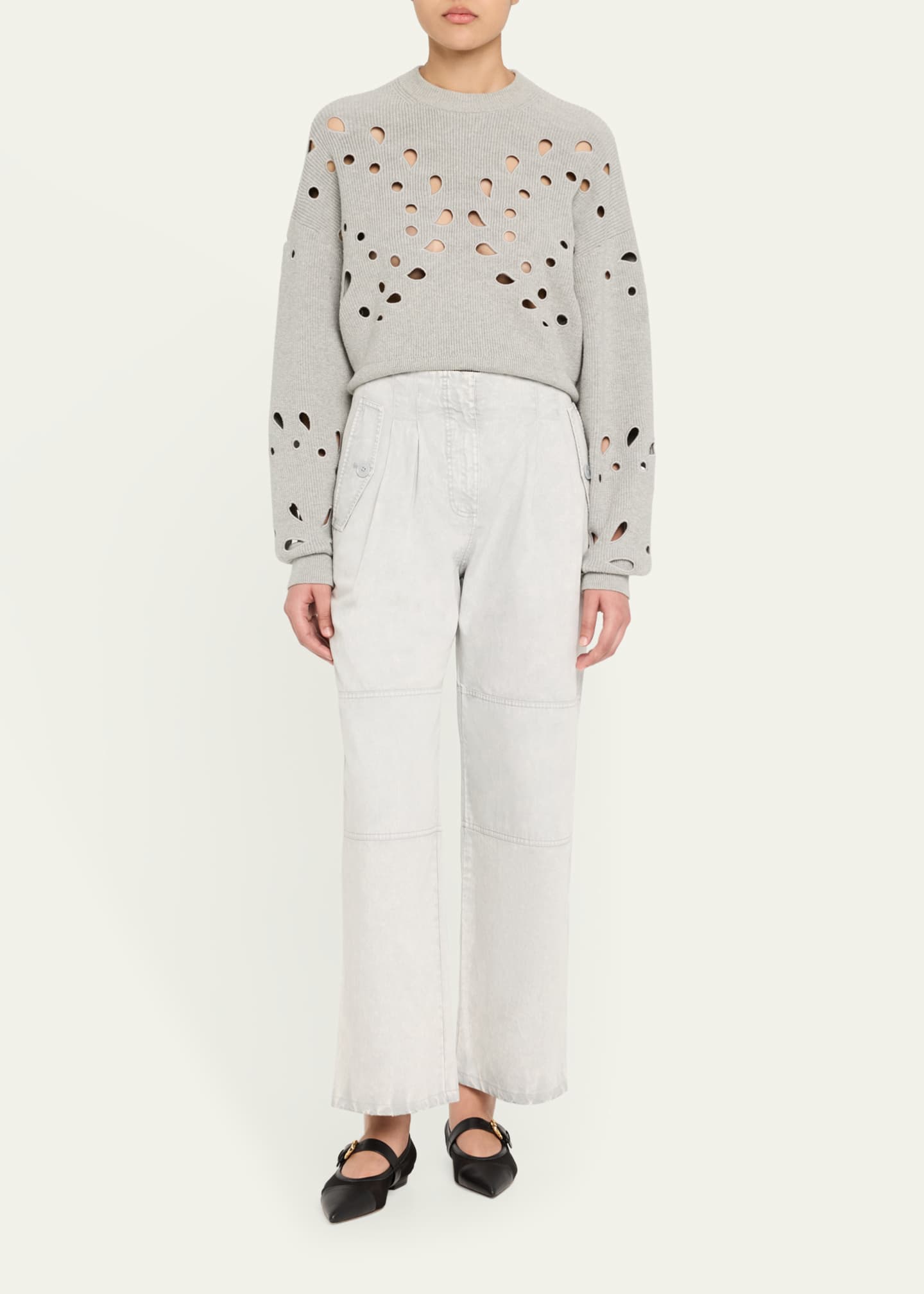Ulla Johnson Vanessa Cutout Pullover Sweater Image 2 of 5
