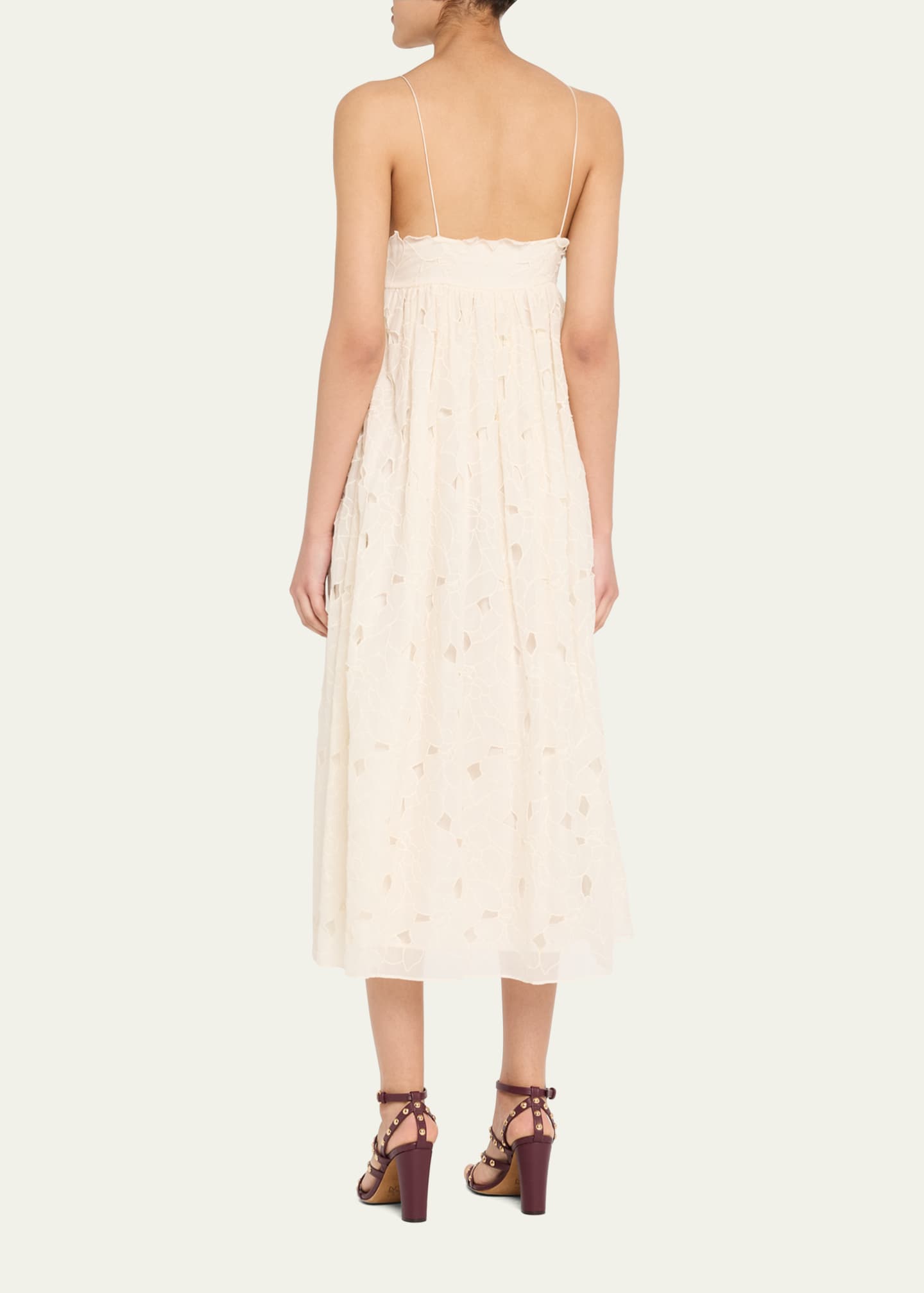 送料込/関税込■Ulla Johnson■プリント コットン ミディドレス Ulla Johnson Marina Empire Cotton Cami Midi Dress - Bergdorf