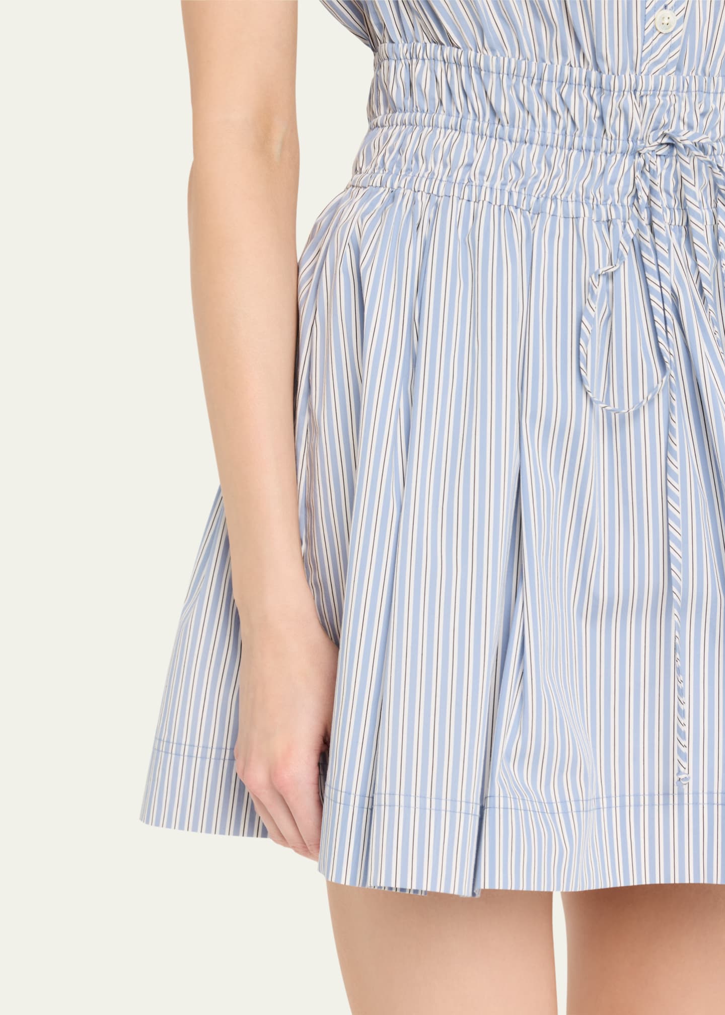 Veronica Beard Susan Stripe Short-Sleeve Mini Dress Image 5 of 5
