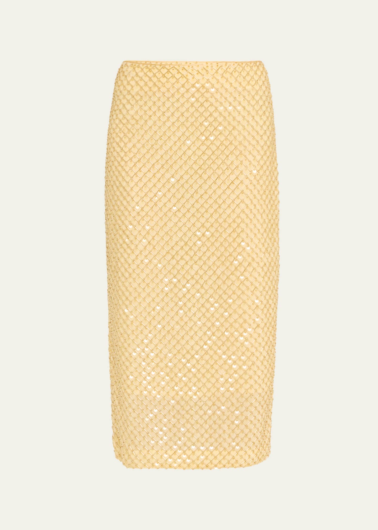Veronica Beard Allora Beaded Midi Skirt Image 1 of 5