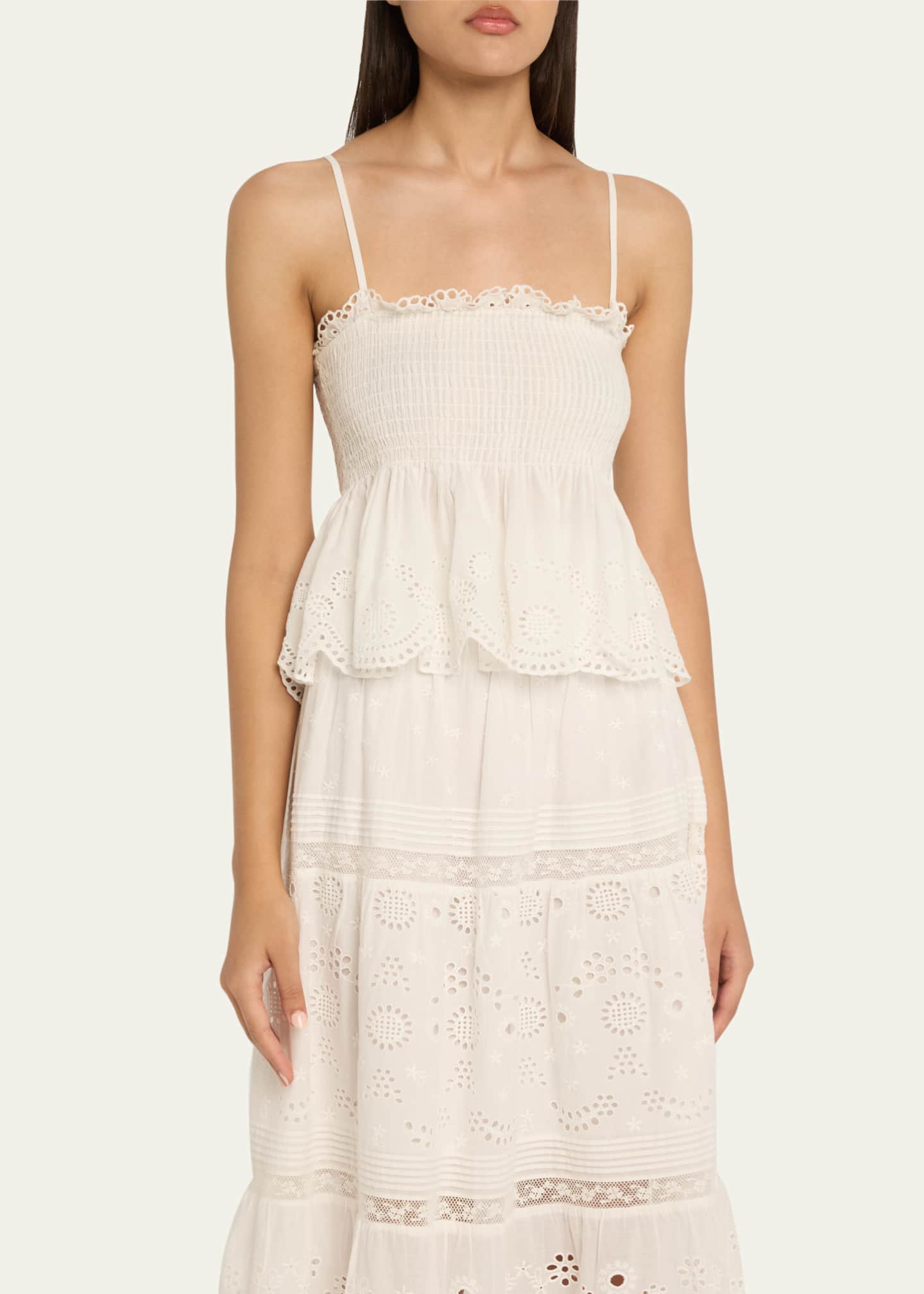Condie Eyelet Peplum Top - Thumbnail 4