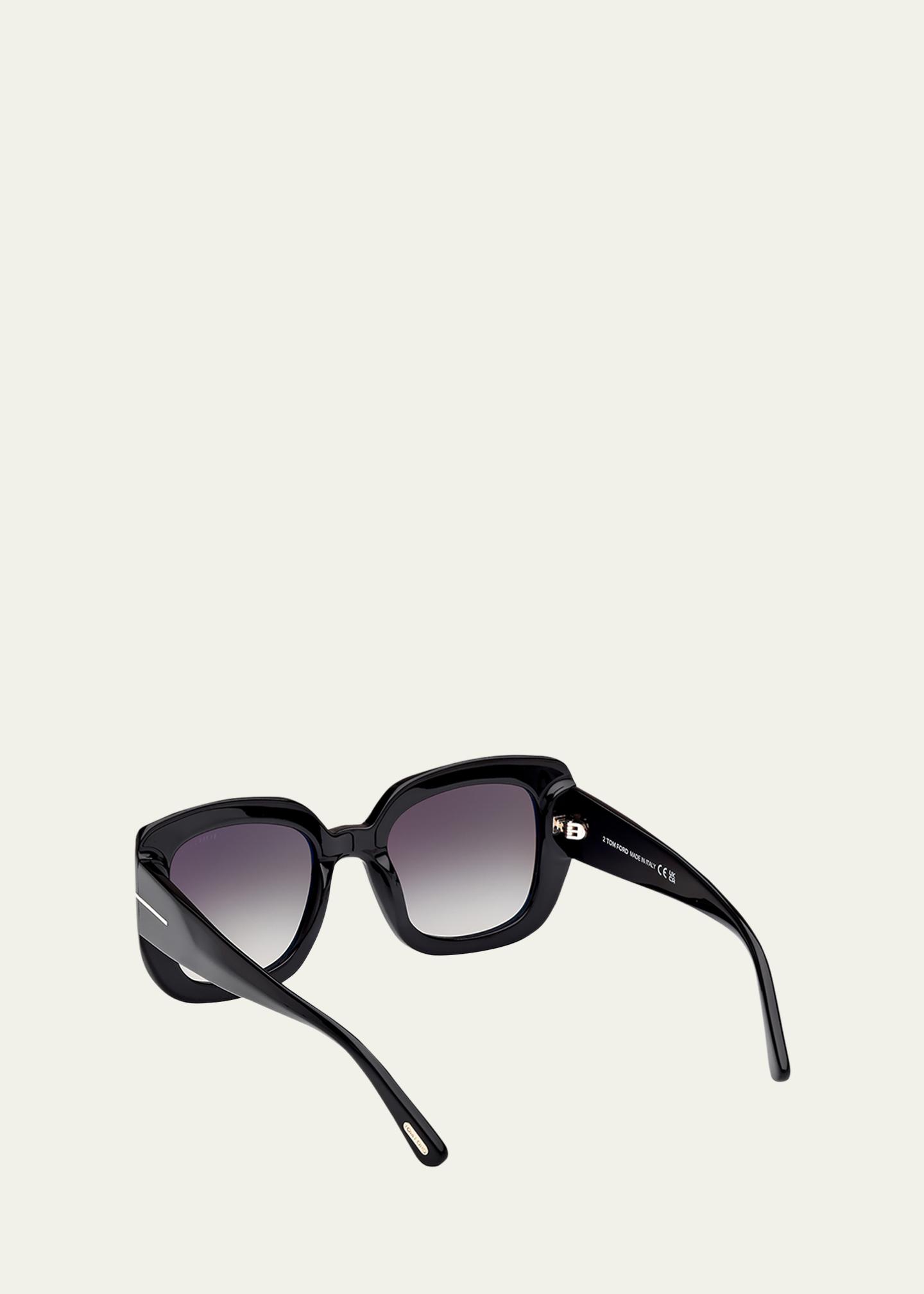 CARLA 2way Thank top - 2色 新品　black White TOM FORD Carla-02 Acetate Square Sunglasses - Bergdorf Goodman