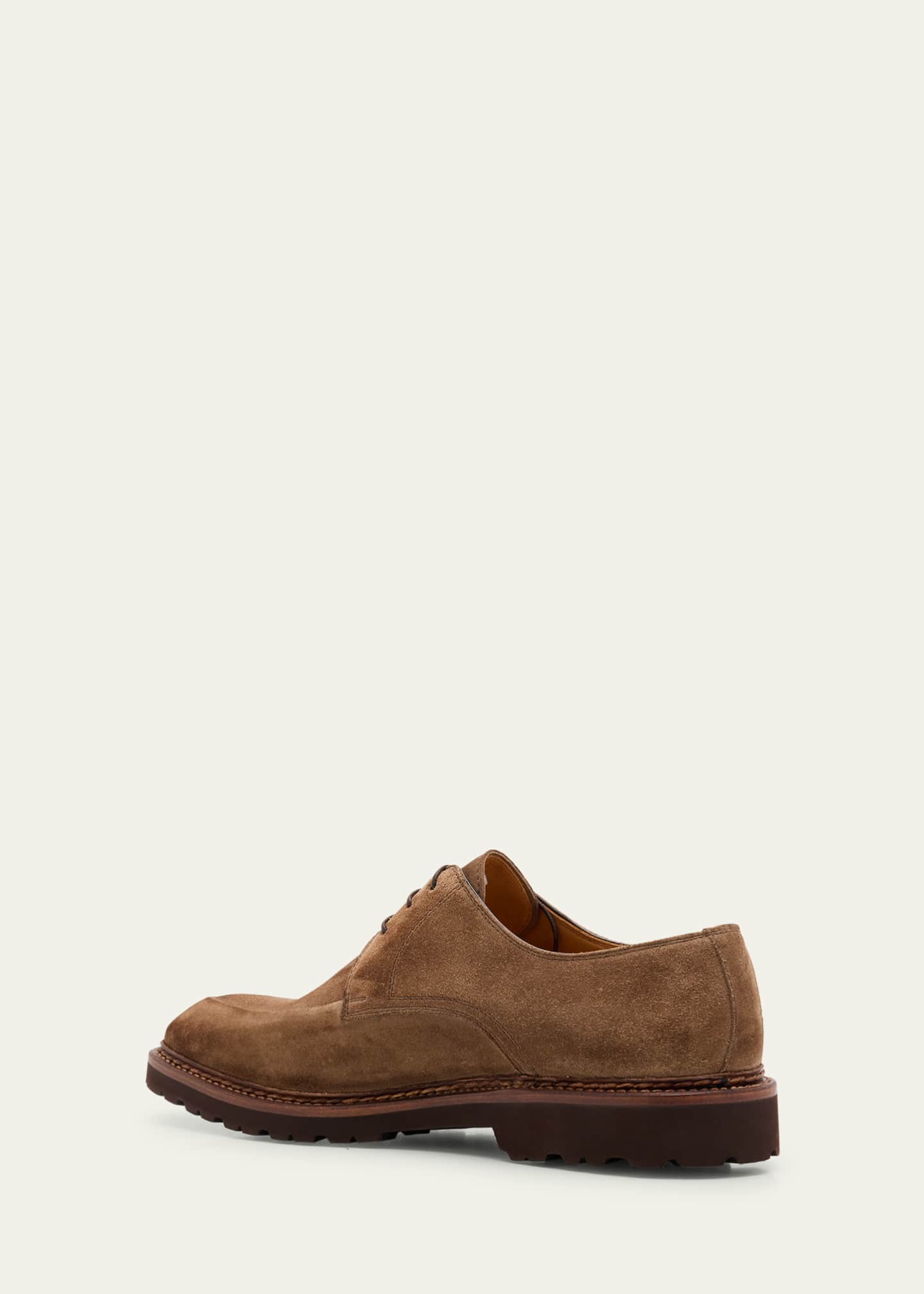 Bontoni Men's Visconte Suede Lug-Sole Derby Shoes Image 4 of 6