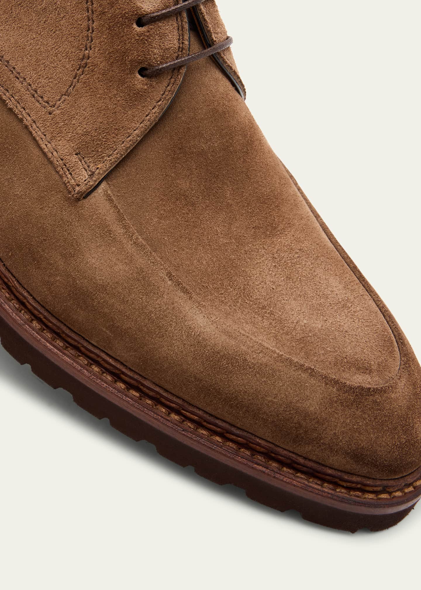 Bontoni Men's Visconte Suede Lug-Sole Derby Shoes Image 5 of 6