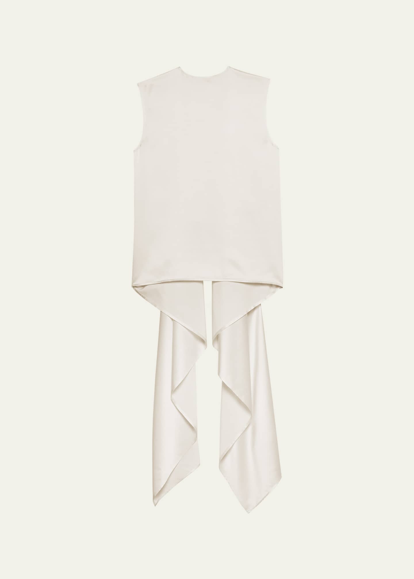 トップス helmut lang archive drape design tops NEW NWT HELMUT LANG Chroma Drape Top Silver Gray Satin