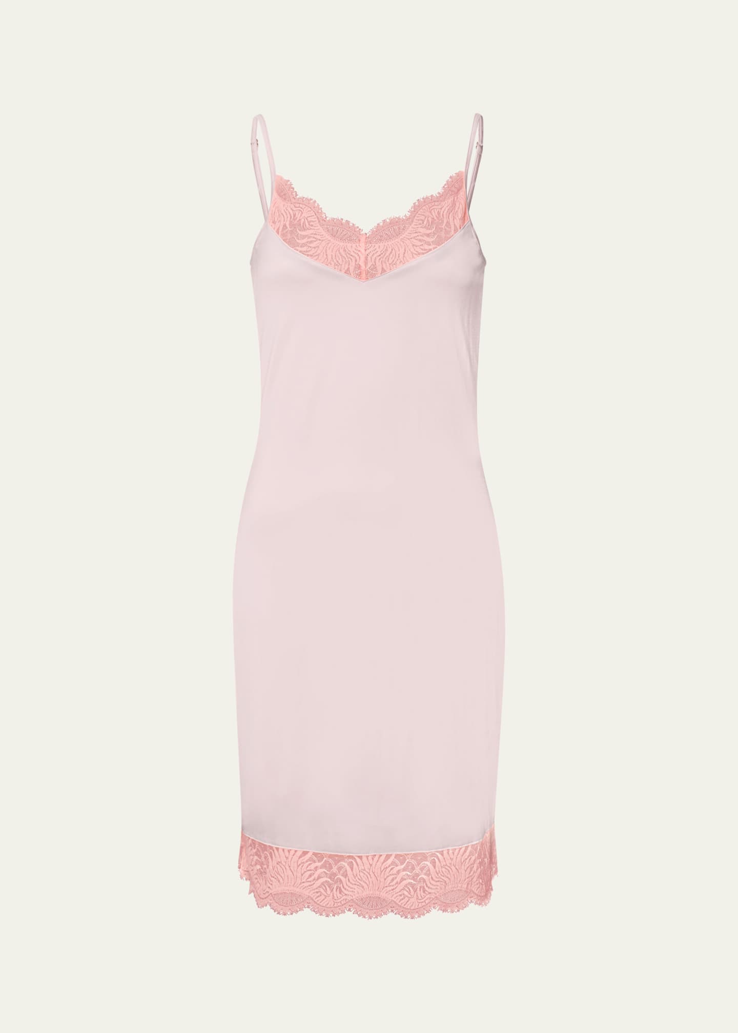 Hanro Gale Lace-Trim Slip Dress Image 1 of 4