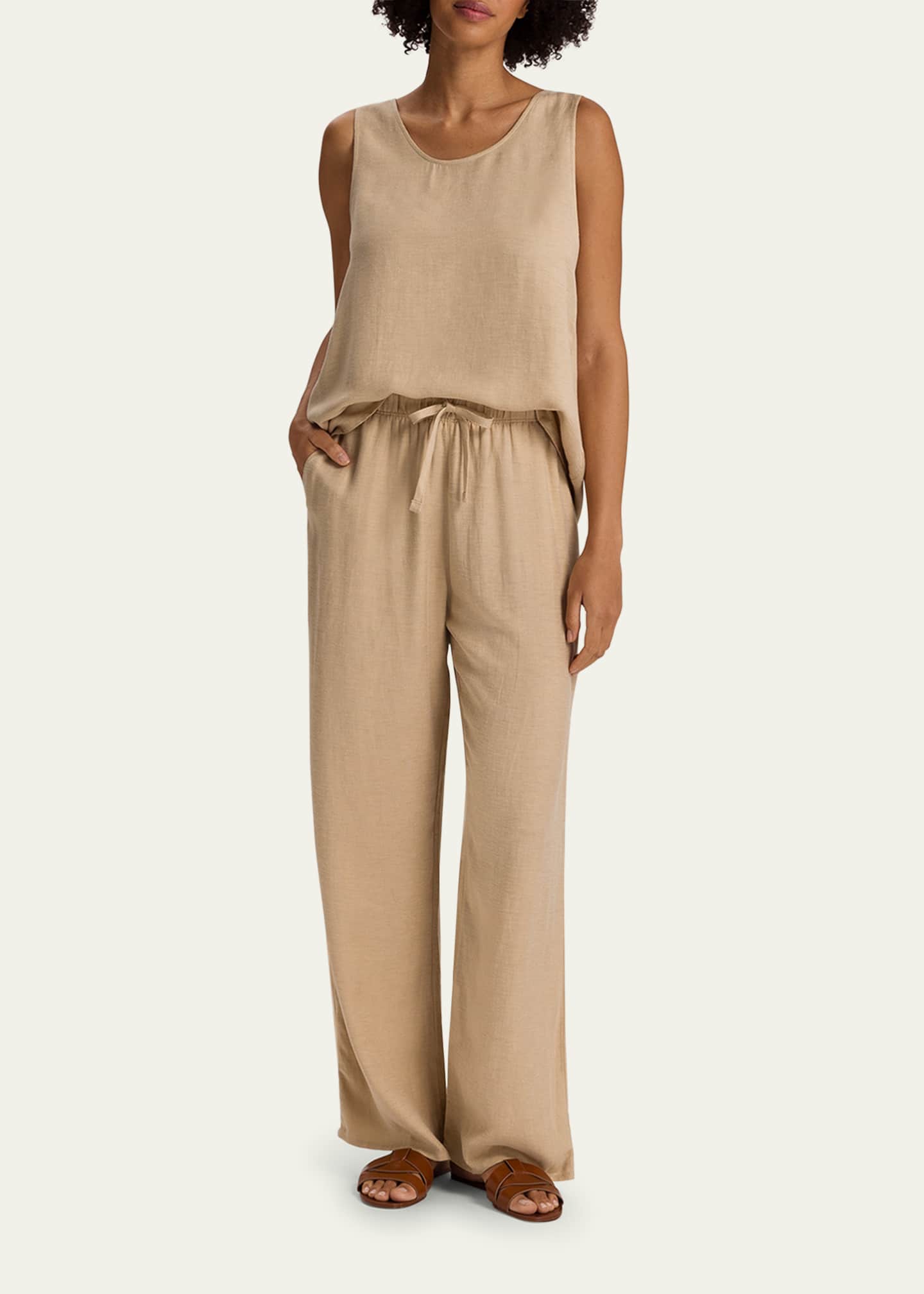 Hanro Urban Casuals Relaxed Linen-Blend Tank Image 2 of 4