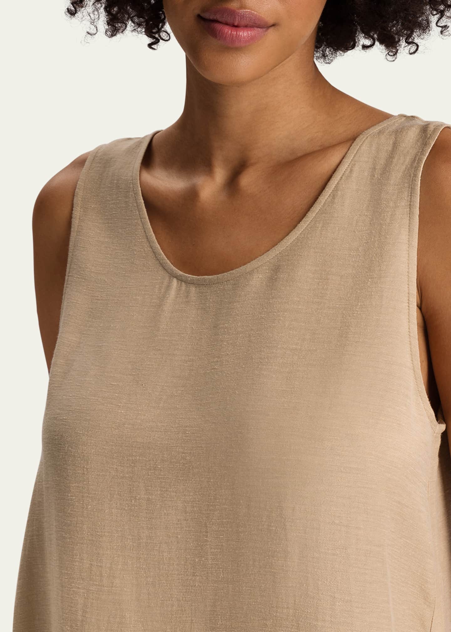 Hanro Urban Casuals Relaxed Linen-Blend Tank Image 4 of 4