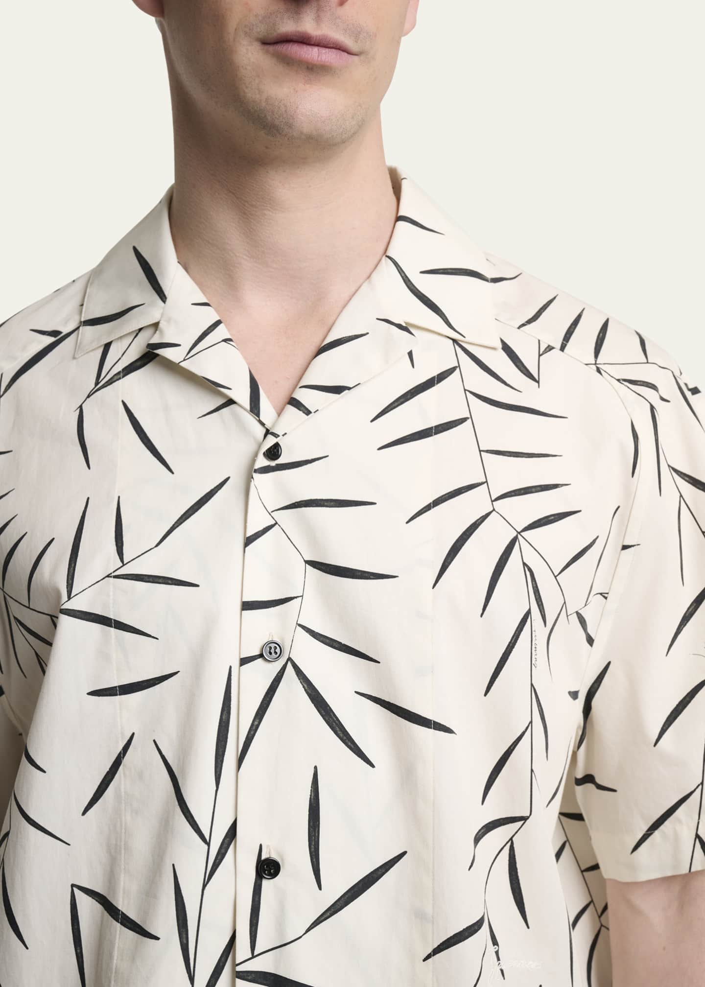 Jacquemus Men's Fonccio Cotton Camp Shirt Image 5 of 5
