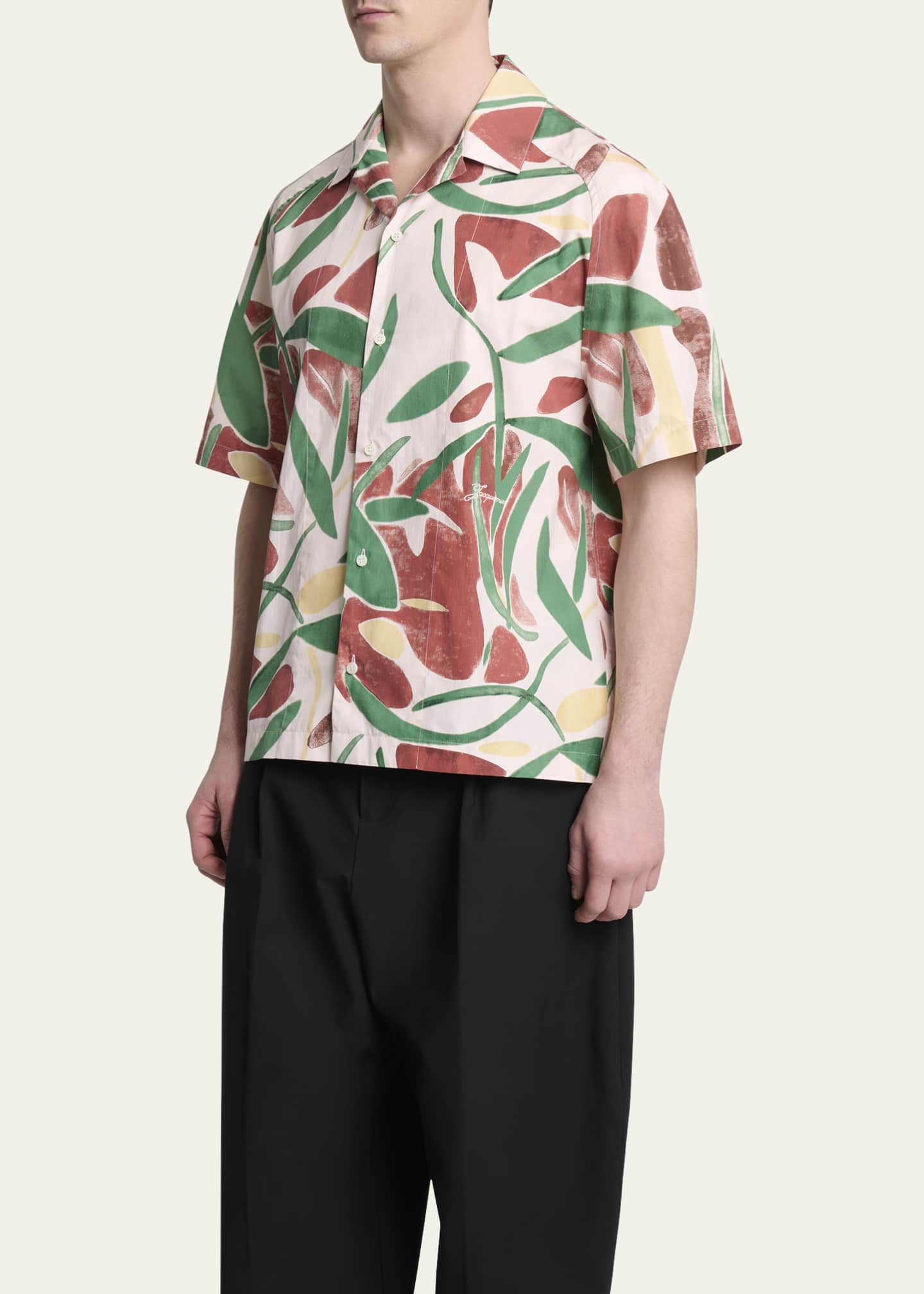 Jacquemus Men's Fonccio Camp Shirt Image 4 of 5