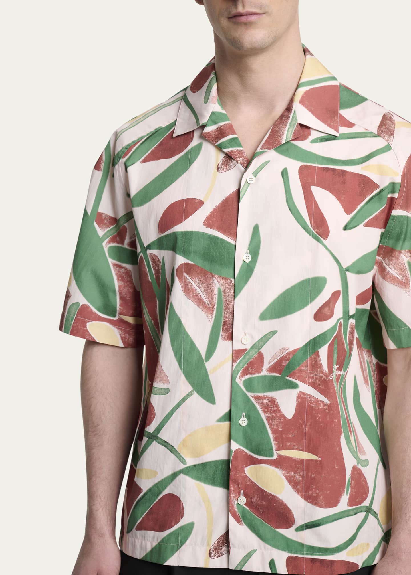 Jacquemus Men's Fonccio Camp Shirt Image 5 of 5