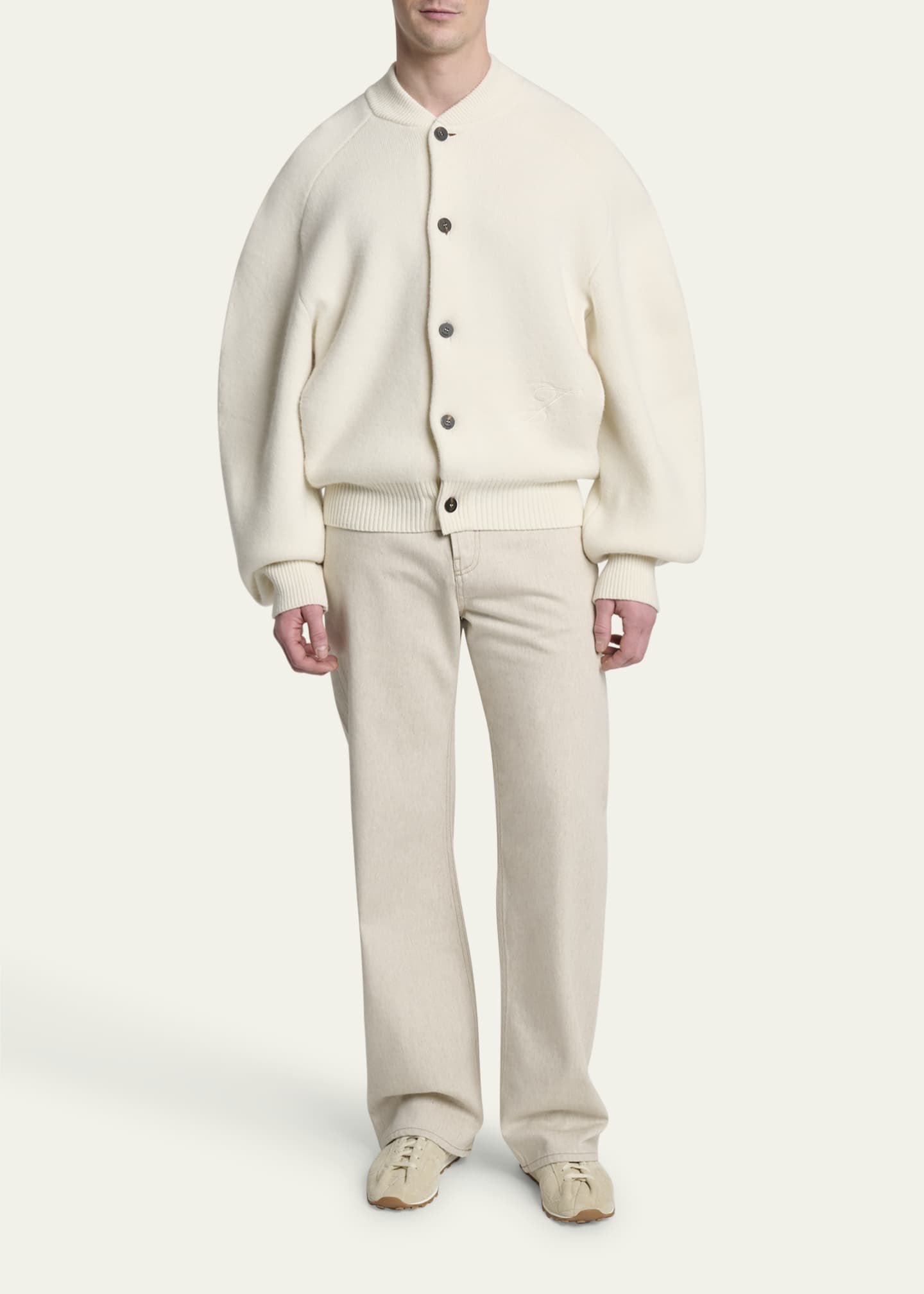 Jacquemus Men's Wool Oversized Cardigan Image 2 of 5
