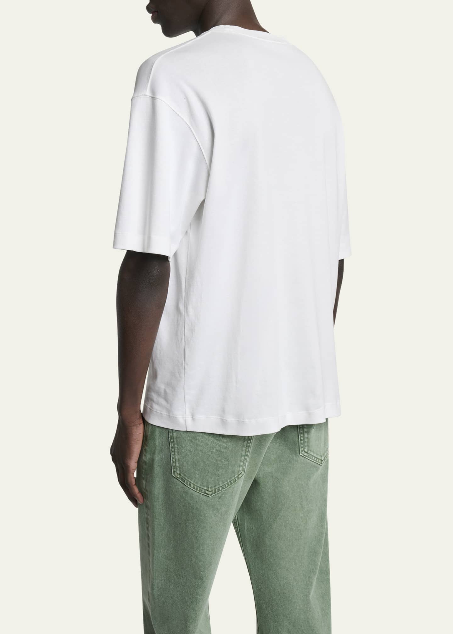Jacquemus Men's Stazione Logo Patch T-Shirt Image 3 of 5