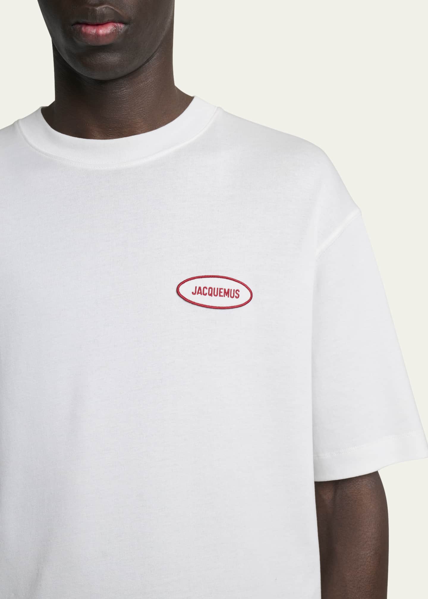 Jacquemus Men's Stazione Logo Patch T-Shirt Image 5 of 5
