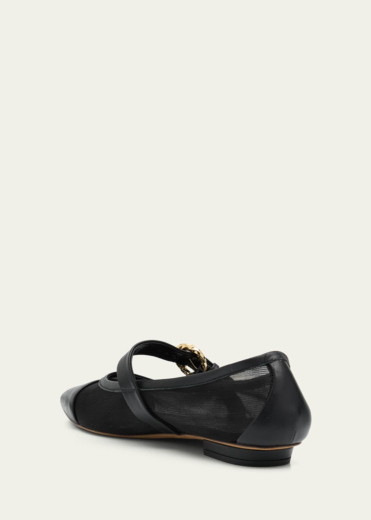 Ulla Johnson Kiki Mesh Mary Jane Ballerina Flats Image 4 of 6