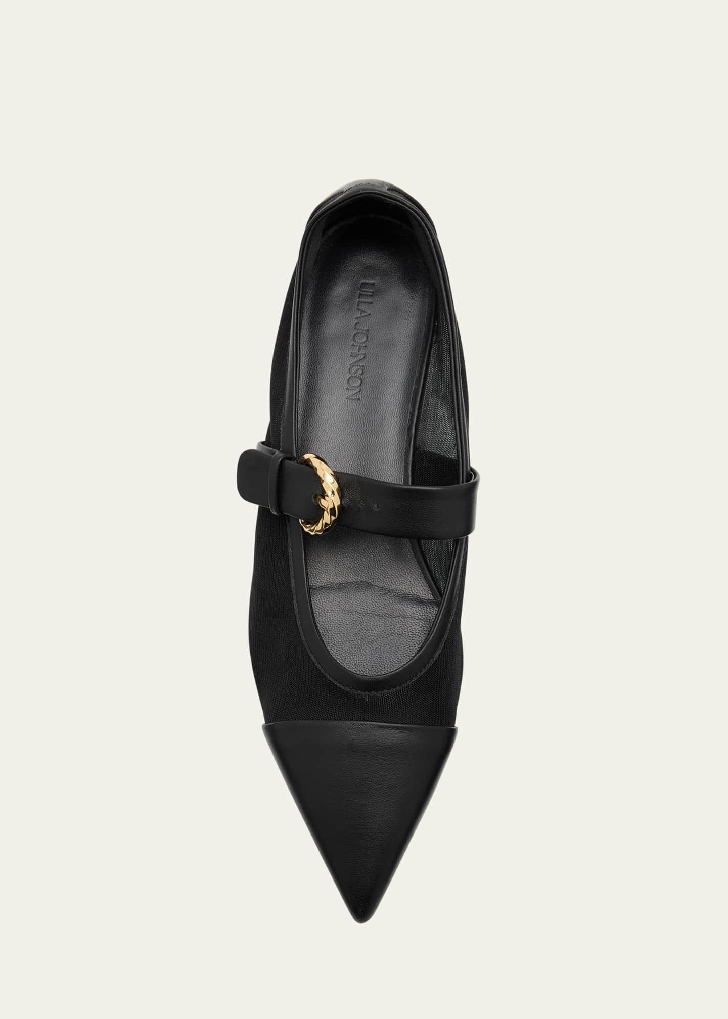 Ulla Johnson Kiki Mesh Mary Jane Ballerina Flats Image 6 of 6