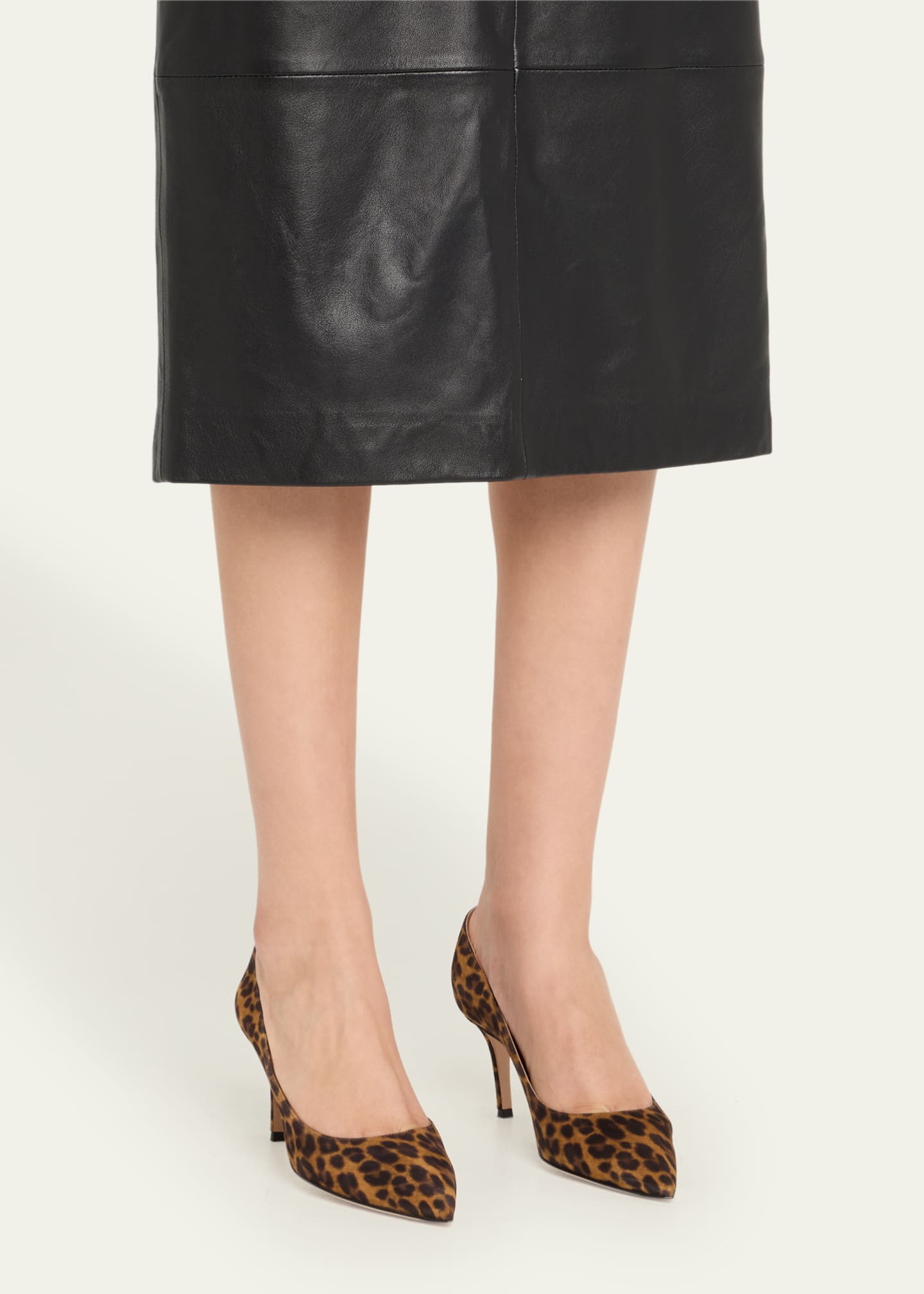 Gianvito Rossi Gianvito Leopard-Print Suede Pumps - Bergdorf Goodman