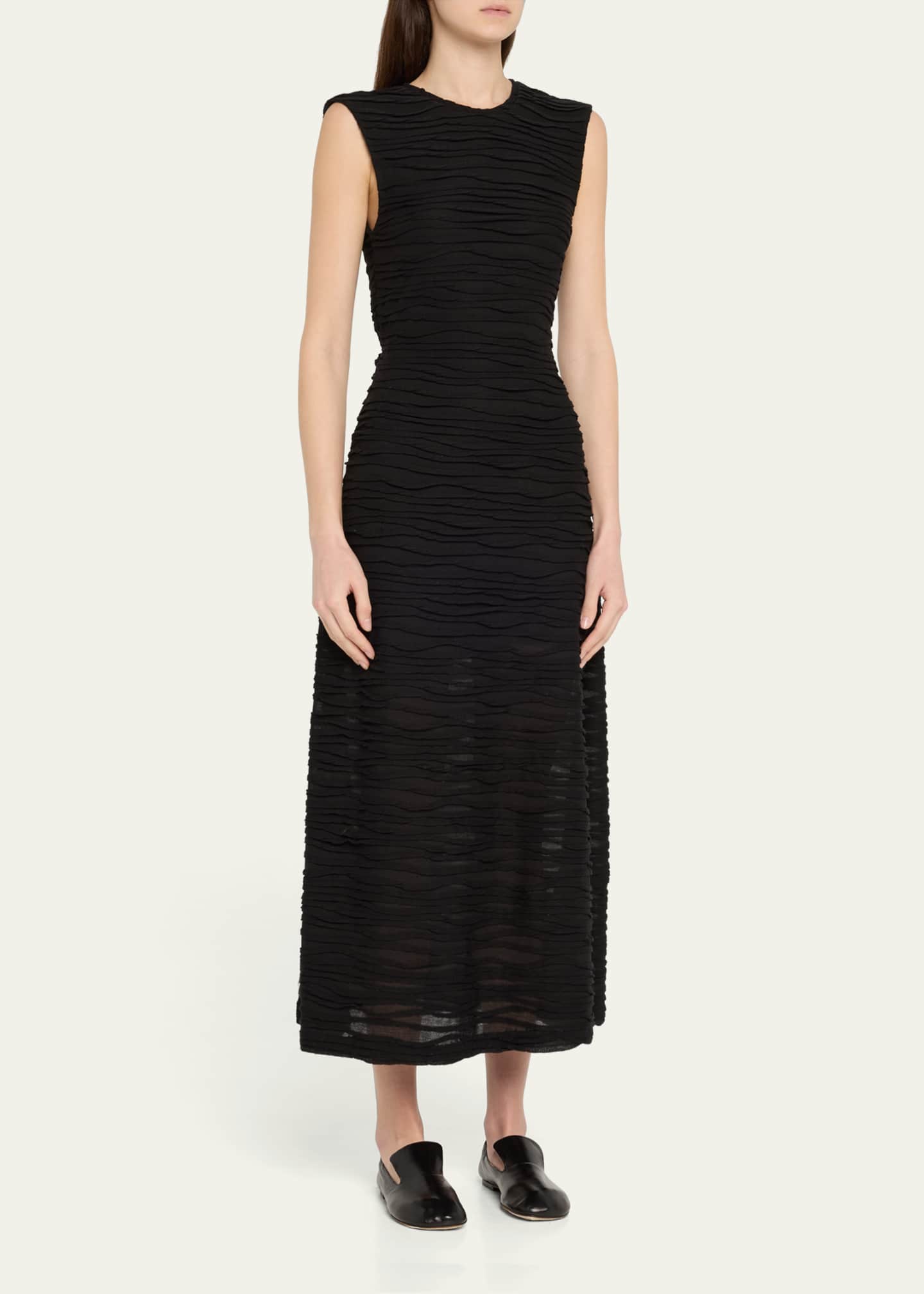 Proenza Schouler White Label Laura Textured Cotton Dress Image 4 of 5
