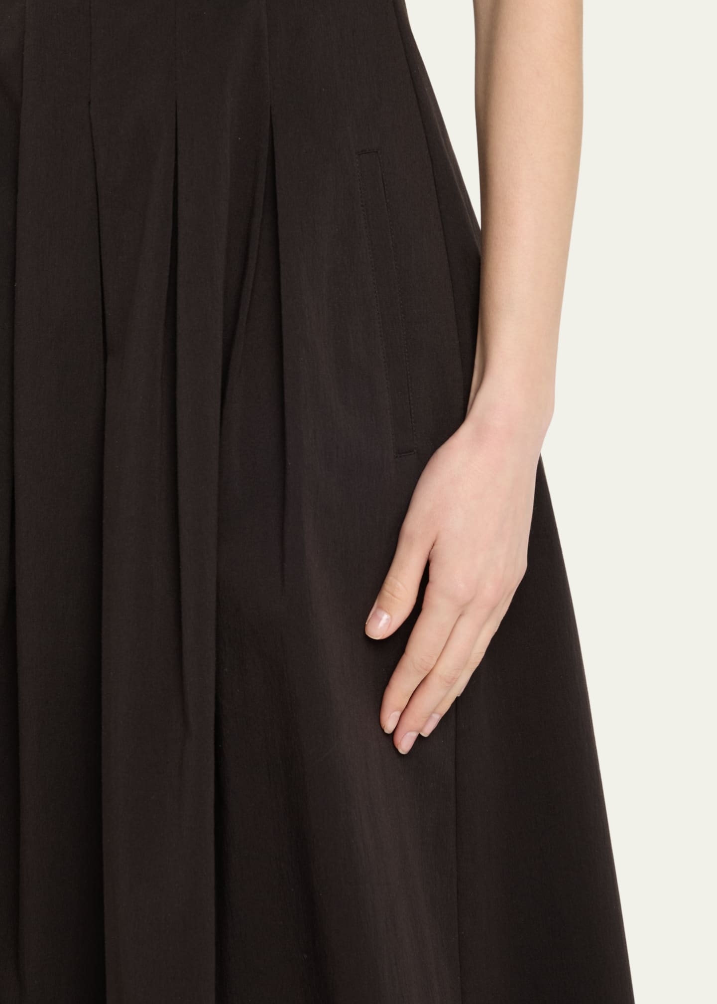 Shelby Pleated A-Line Midi Dress