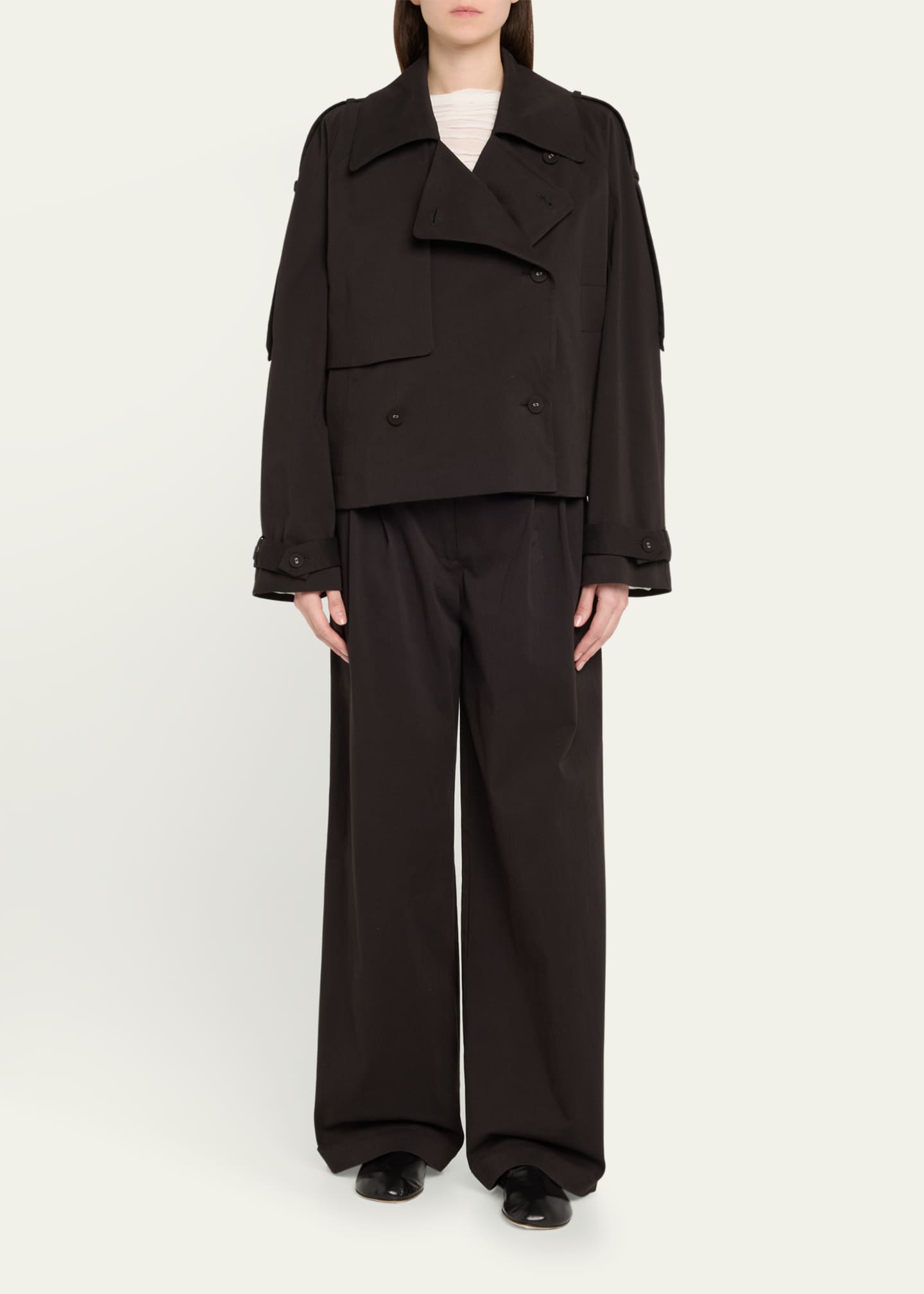 Proenza Schouler White Label Yasmin Cropped Trench Coat - Bergdorf