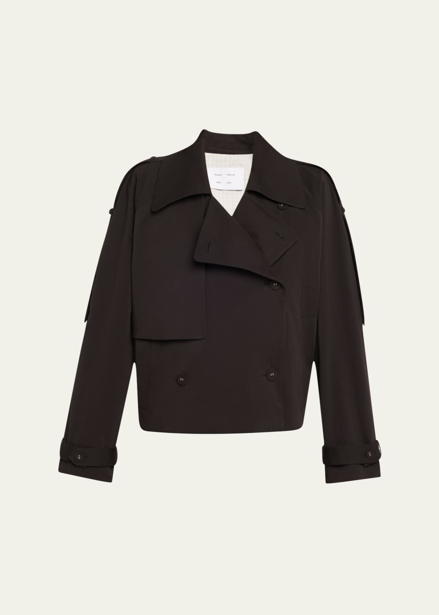 Proenza Schouler White Label Yasmin Cropped Trench Coat - Bergdorf