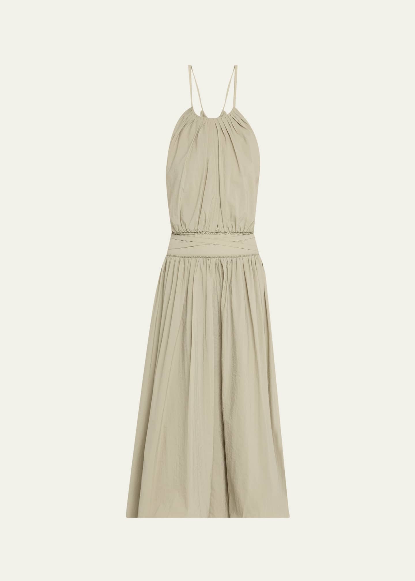 Proenza Schouler White Label Wylie Technical Poplin Bubble Dress Image 1 of 5